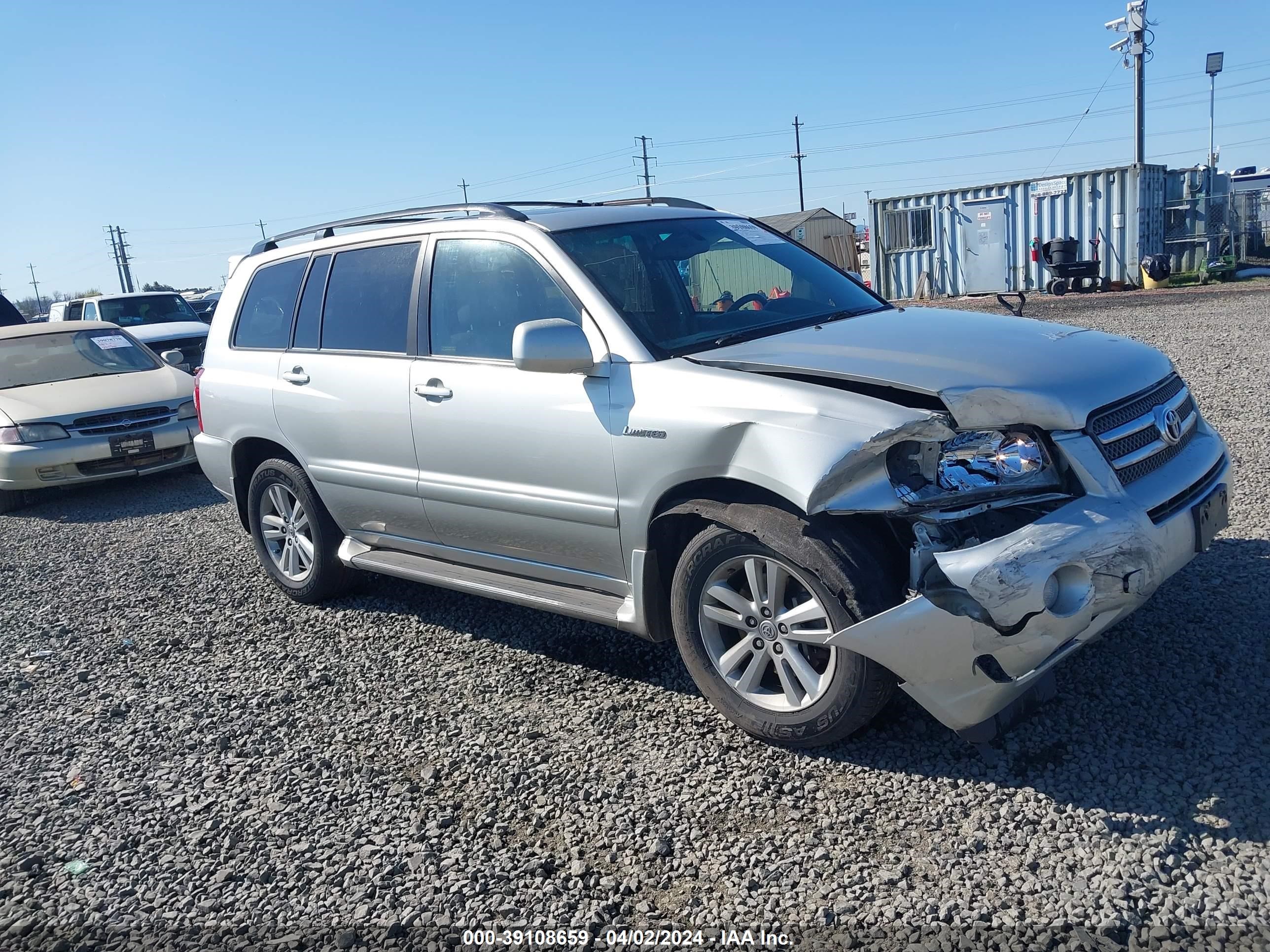 TOYOTA HIGHLANDER 2006 jteew21a060012936