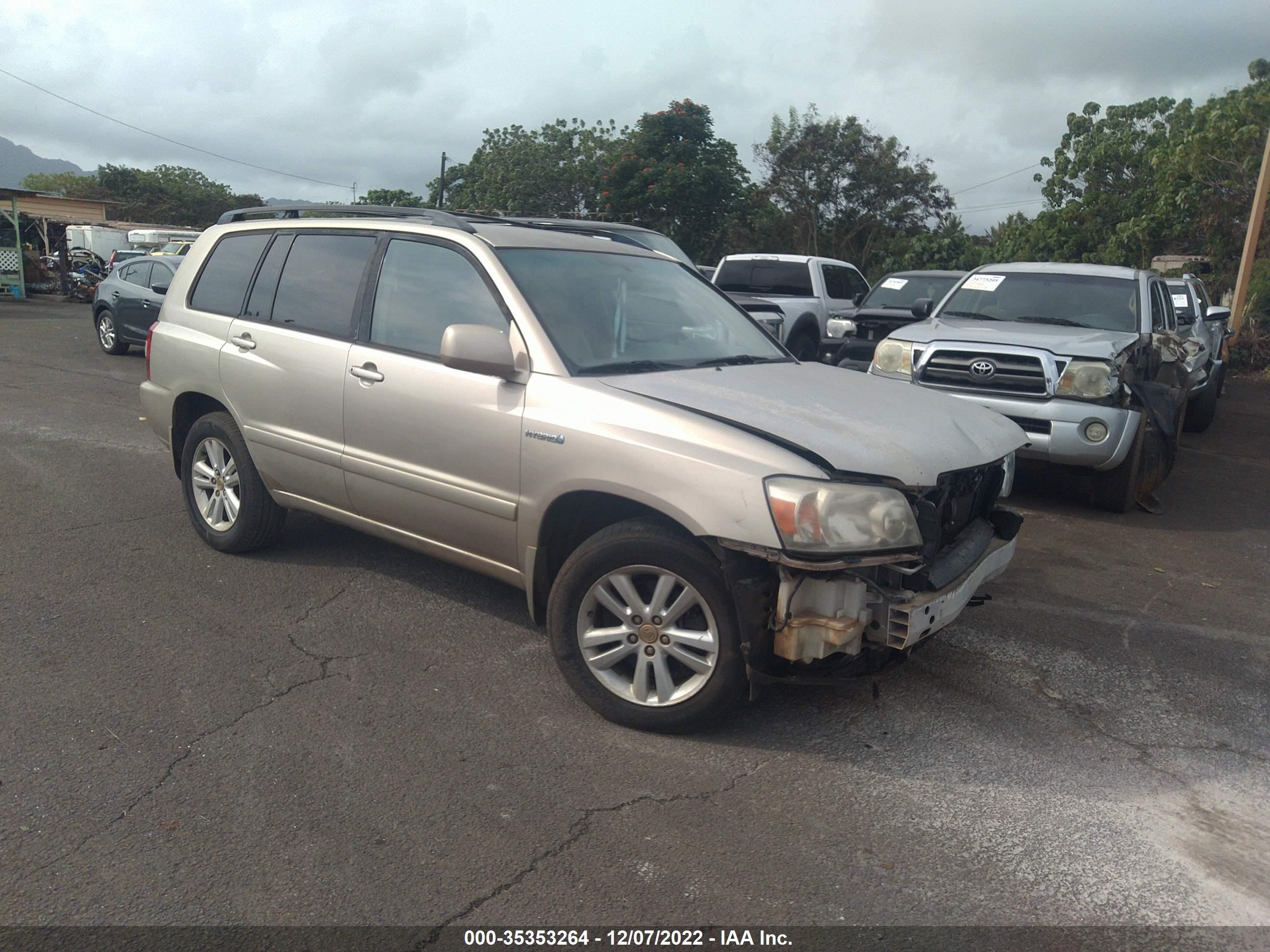 TOYOTA HIGHLANDER 2006 jteew21a160026117