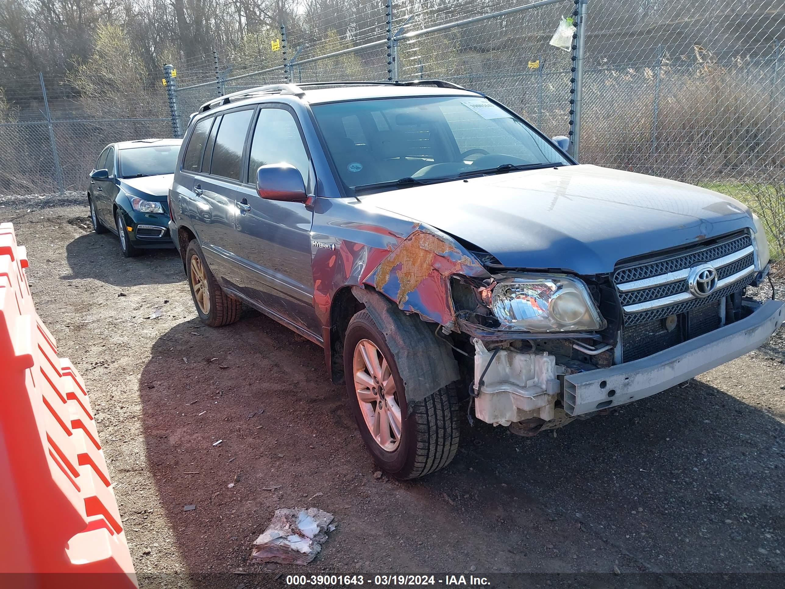 TOYOTA HIGHLANDER 2006 jteew21a160029454