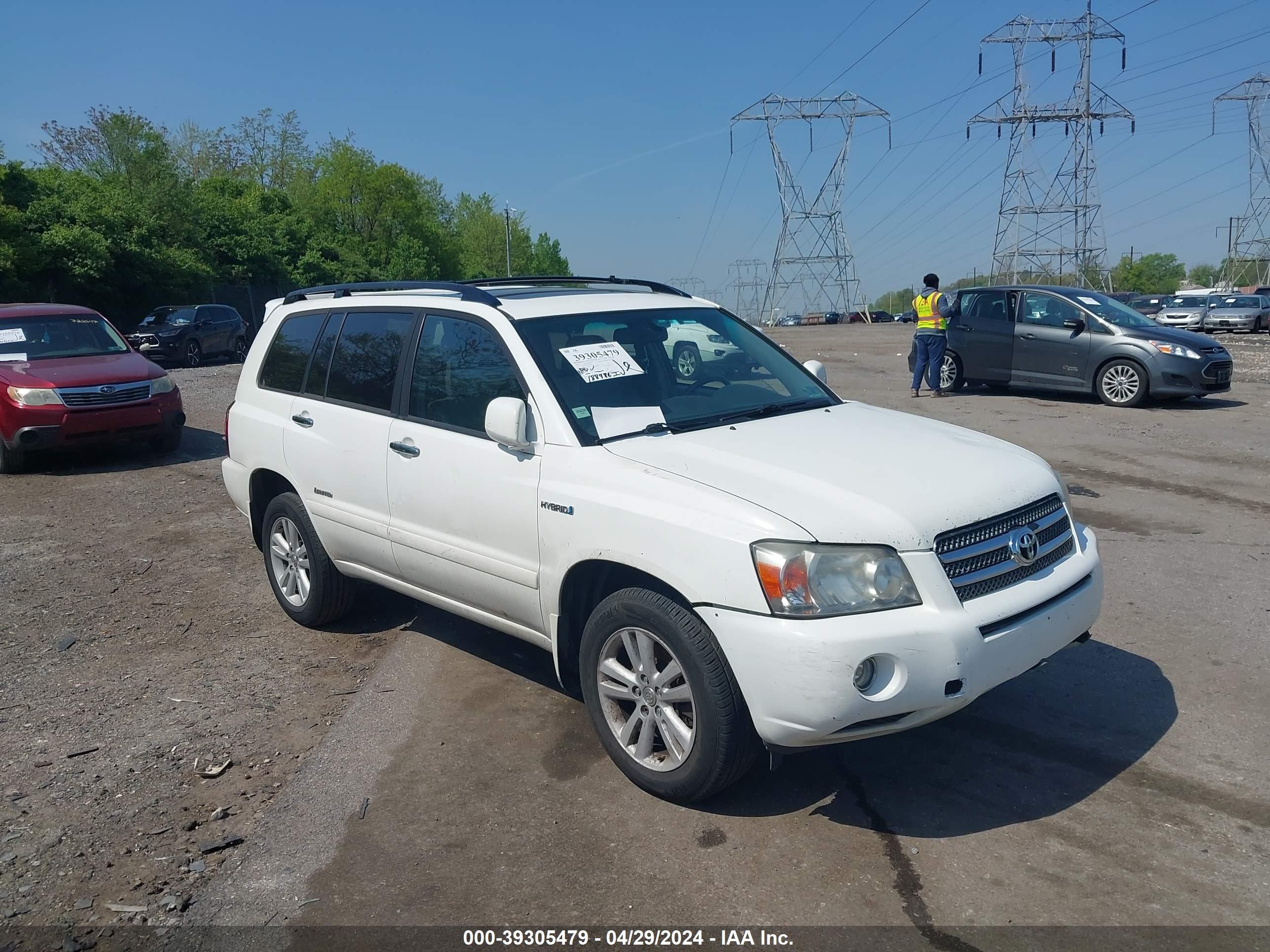 TOYOTA HIGHLANDER 2007 jteew21a170047129