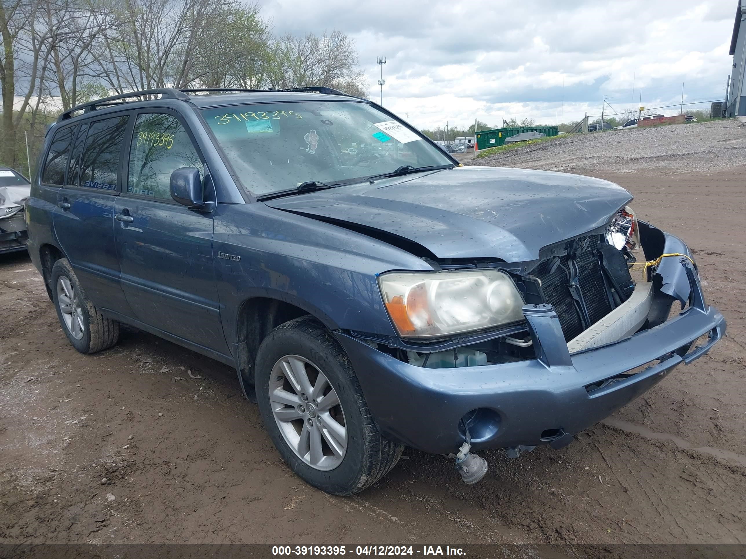 TOYOTA HIGHLANDER 2006 jteew21a260014798