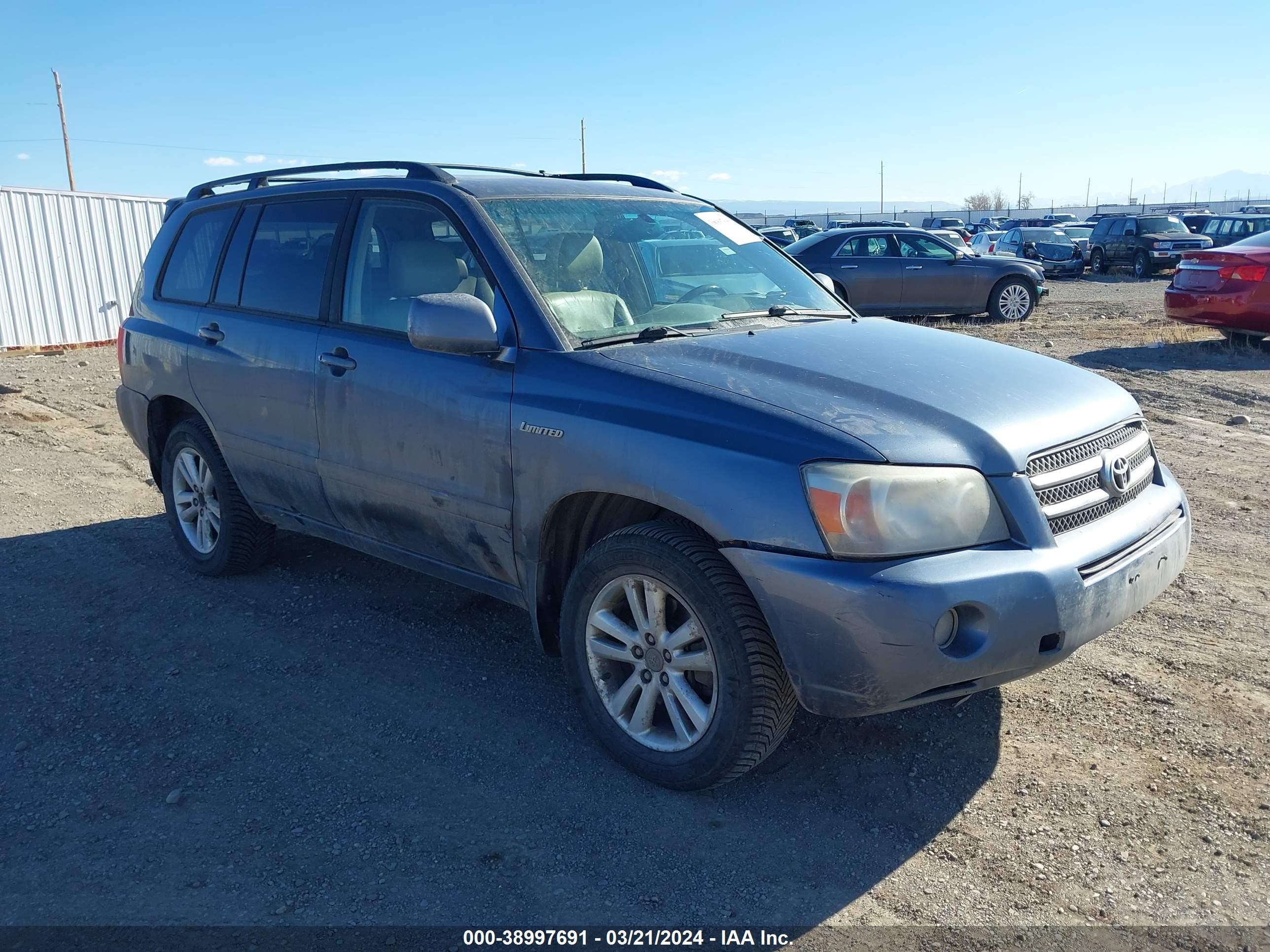 TOYOTA HIGHLANDER 2006 jteew21a460007996