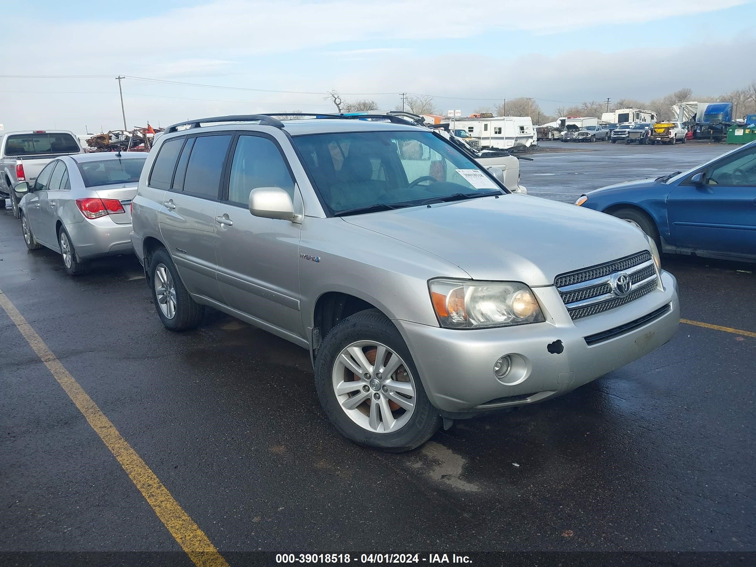 TOYOTA HIGHLANDER 2007 jteew21a470034374