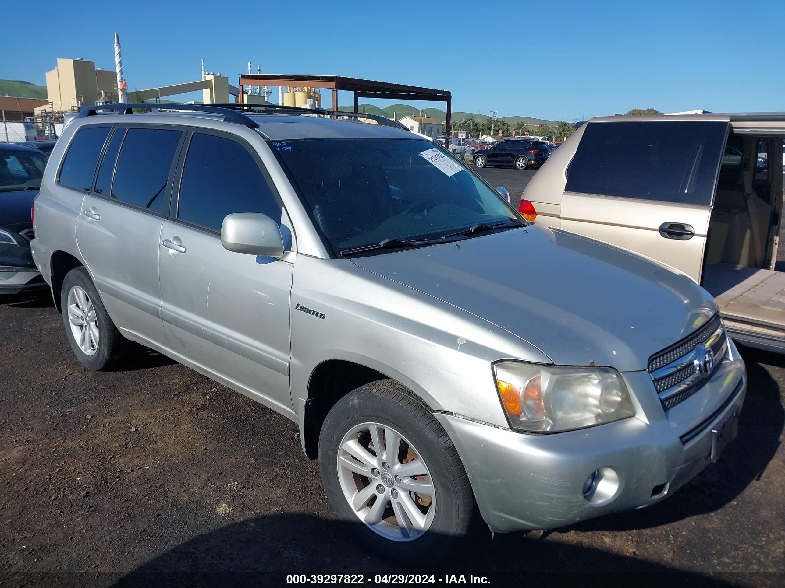 TOYOTA HIGHLANDER 2006 jteew21a660004386