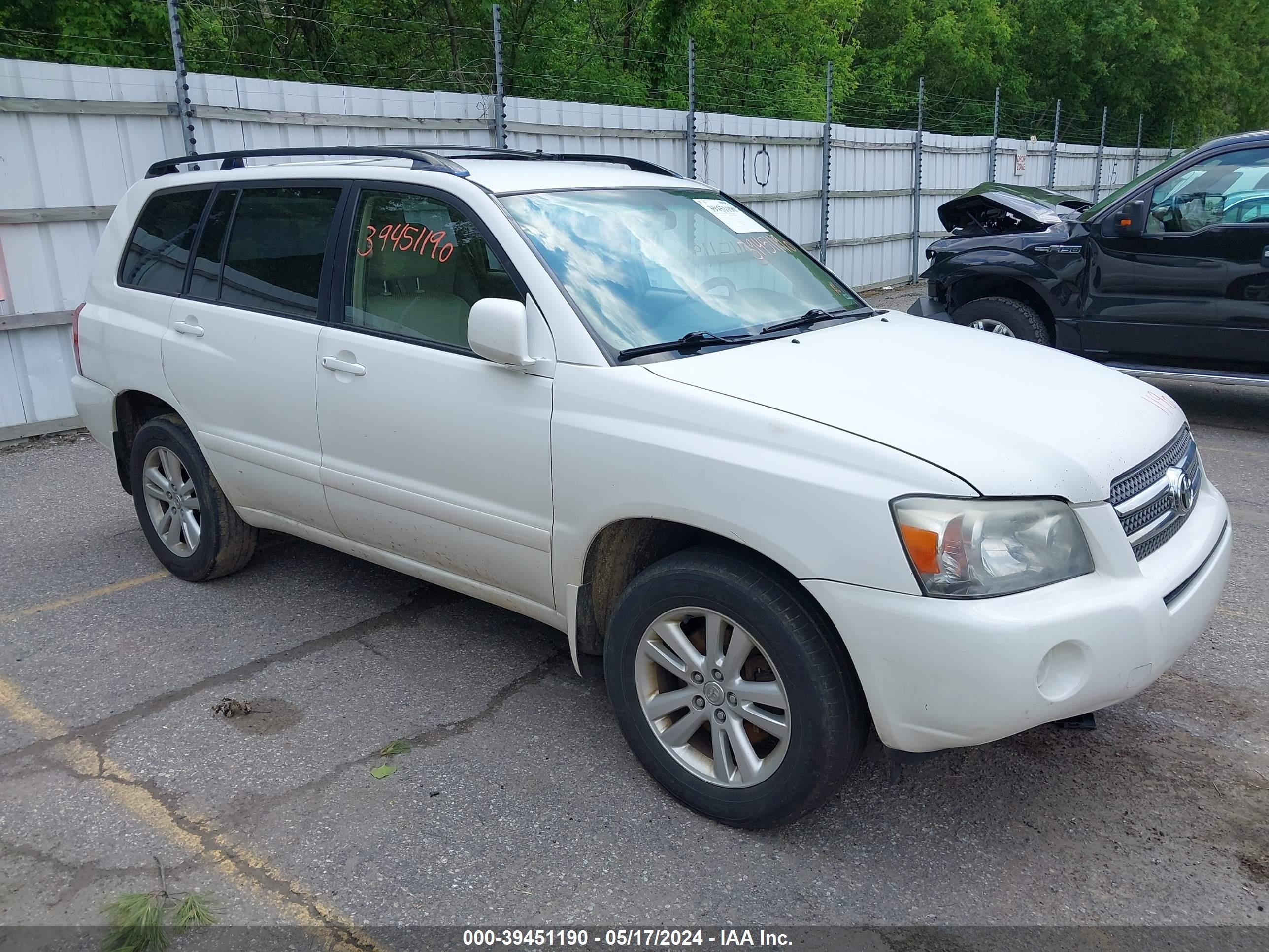 TOYOTA HIGHLANDER 2006 jteew21a660014366