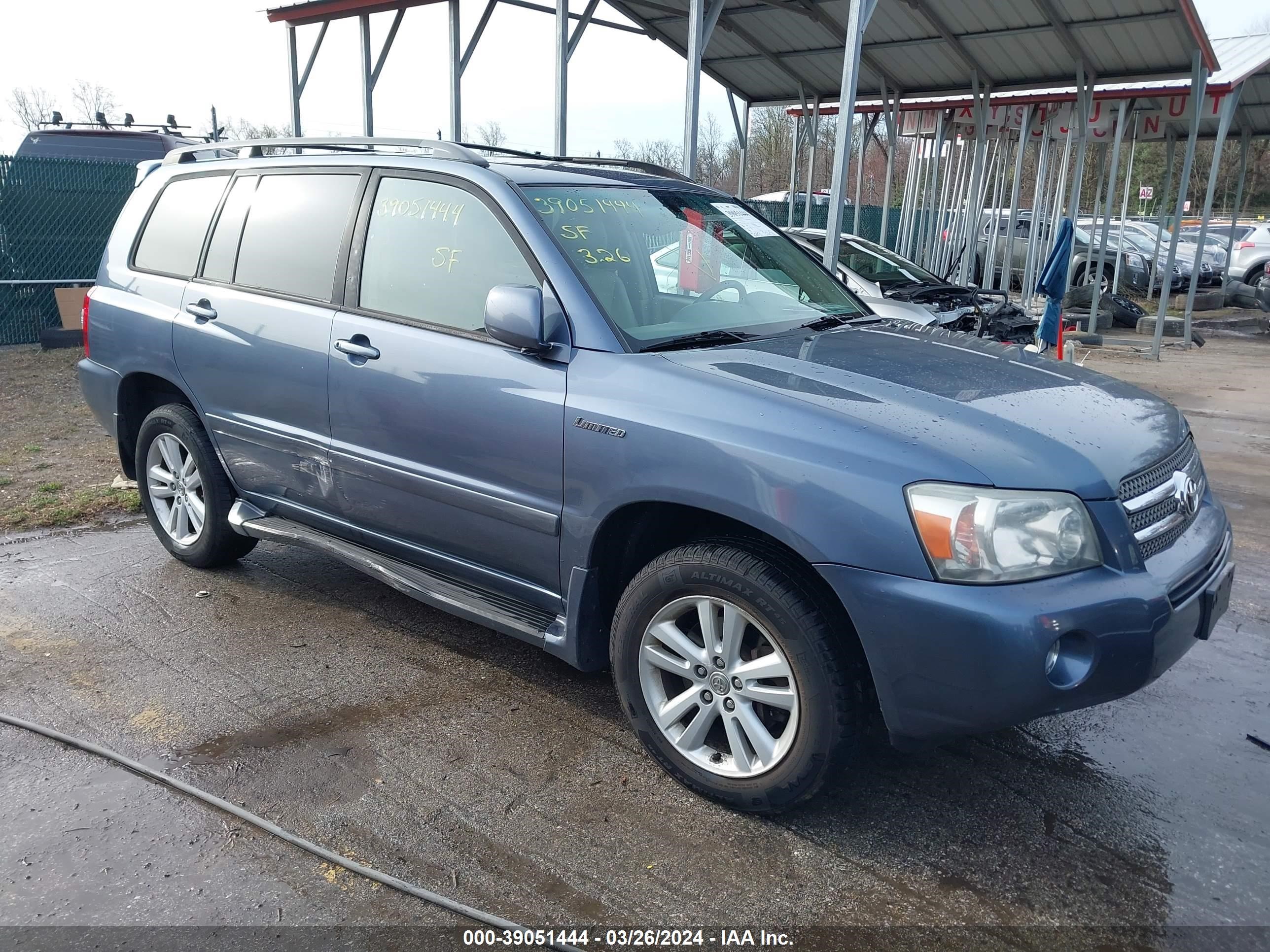 TOYOTA HIGHLANDER 2006 jteew21a760005384