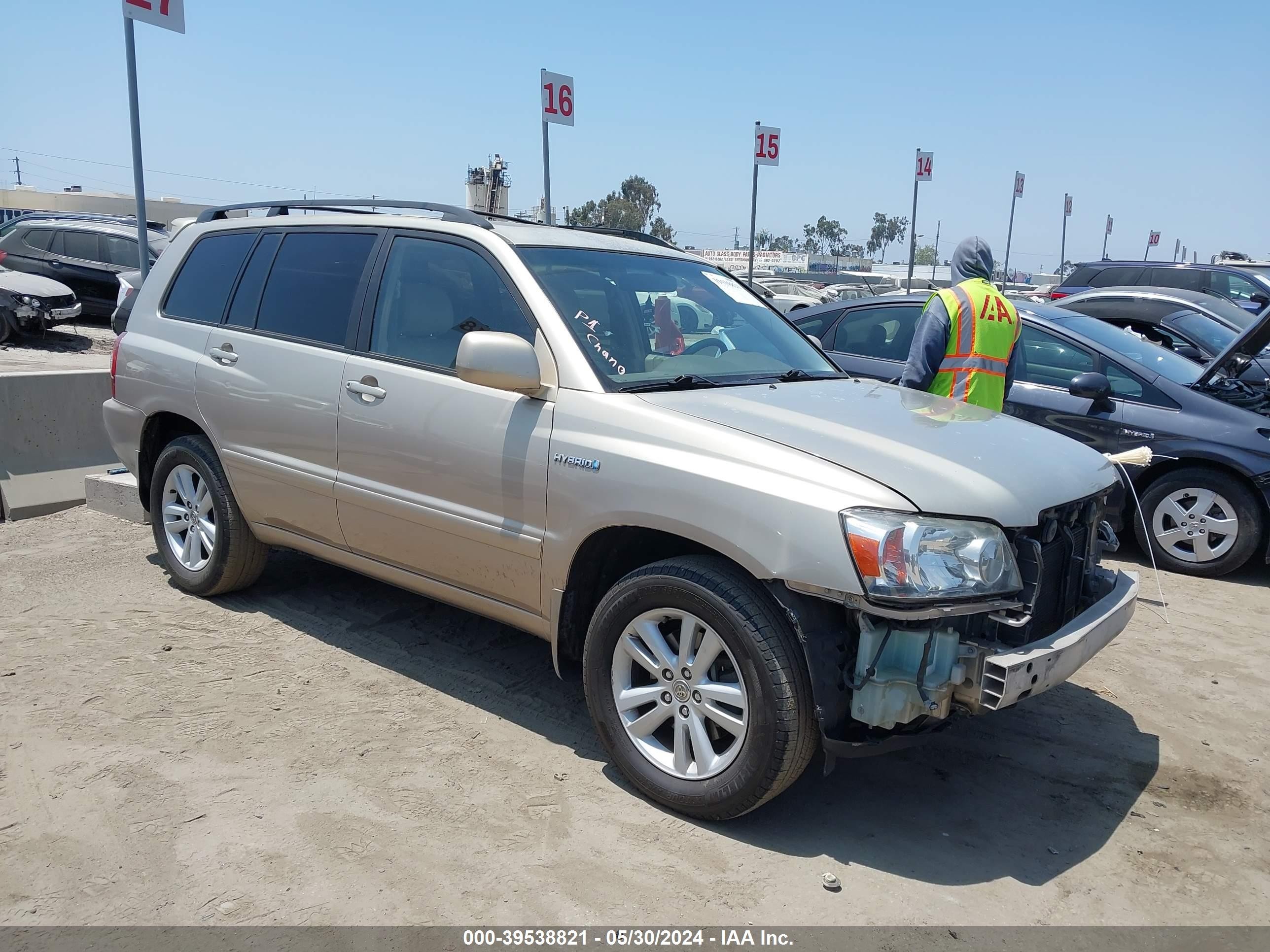 TOYOTA HIGHLANDER 2007 jteew21a770040900