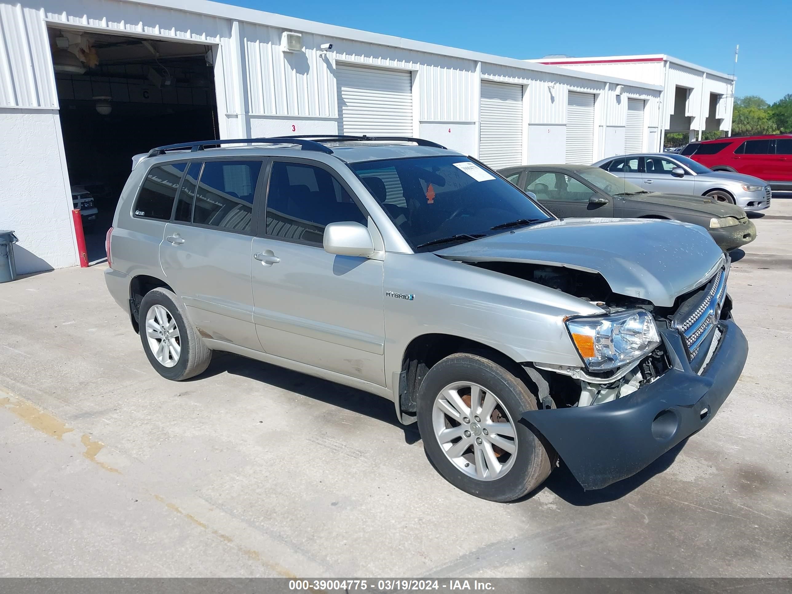 TOYOTA HIGHLANDER 2007 jteew21a870041358