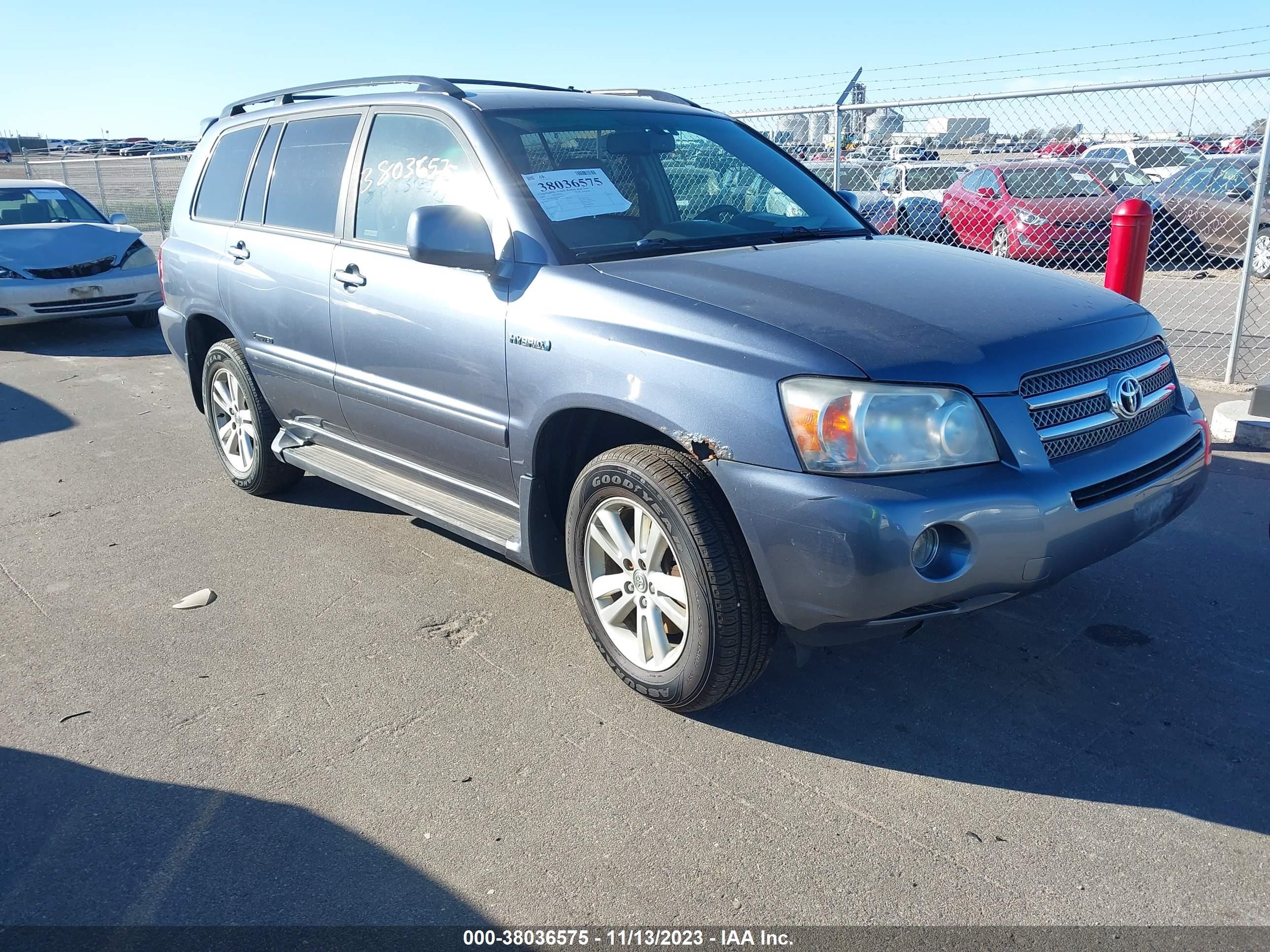 TOYOTA HIGHLANDER 2007 jteew21a970048450