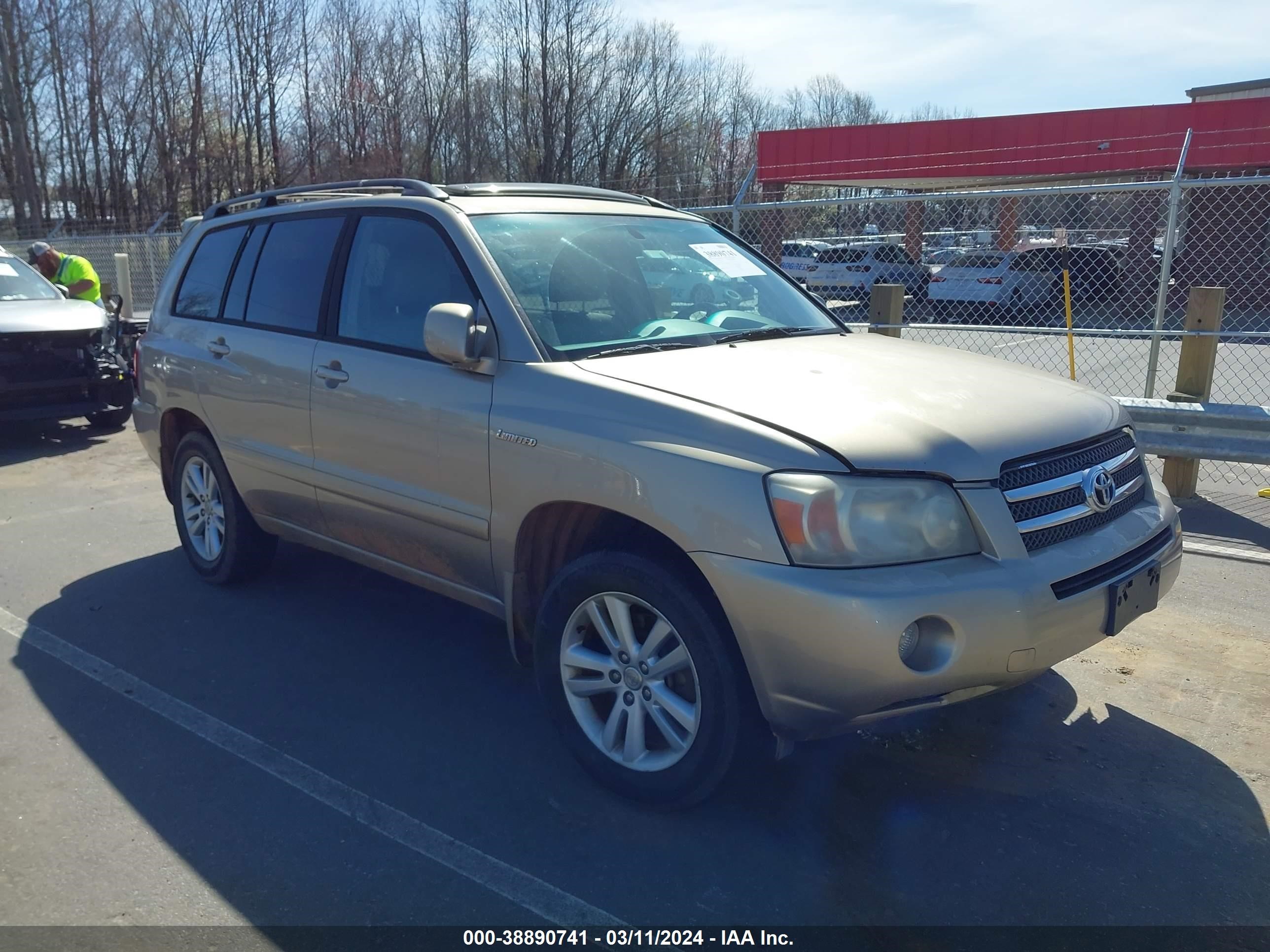 TOYOTA HIGHLANDER 2006 jteew21ax60001510