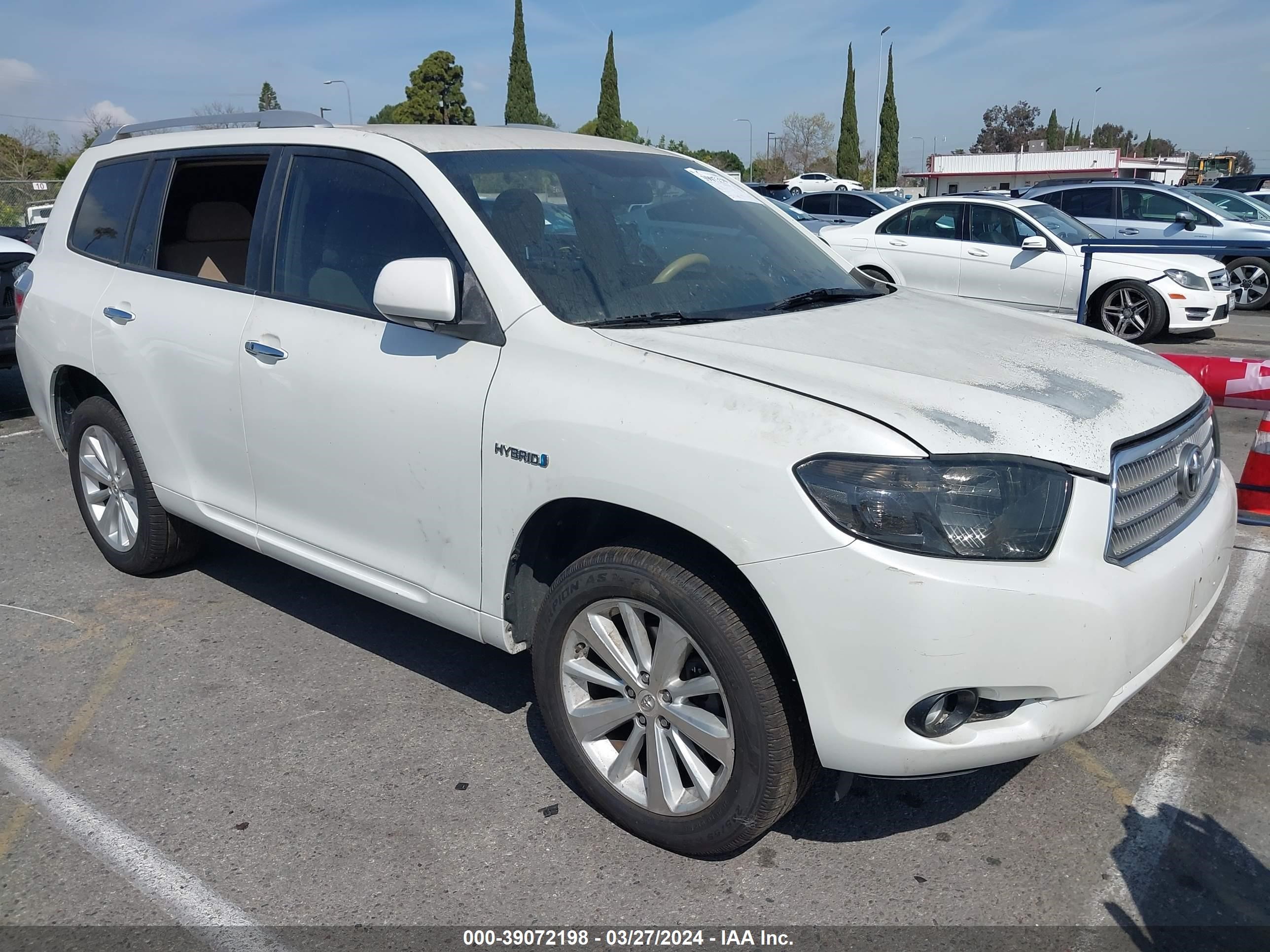 TOYOTA HIGHLANDER 2008 jteew41a582000333