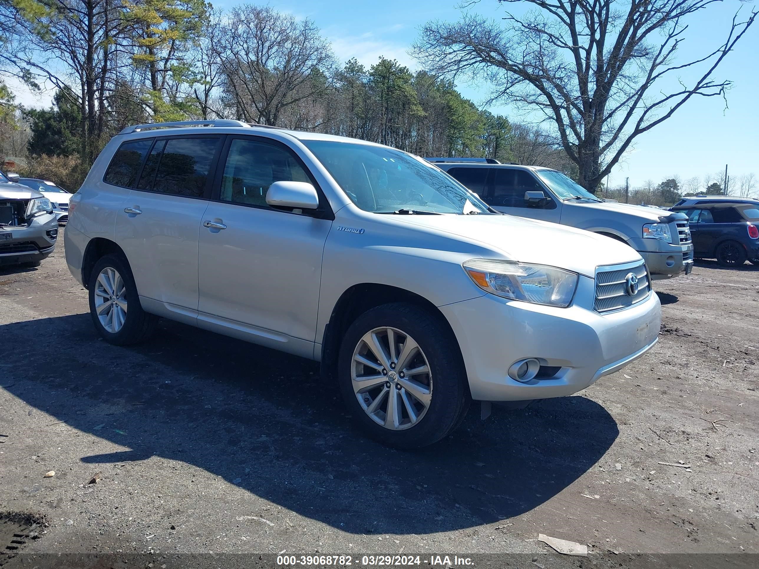 TOYOTA HIGHLANDER 2008 jteew44a082001708