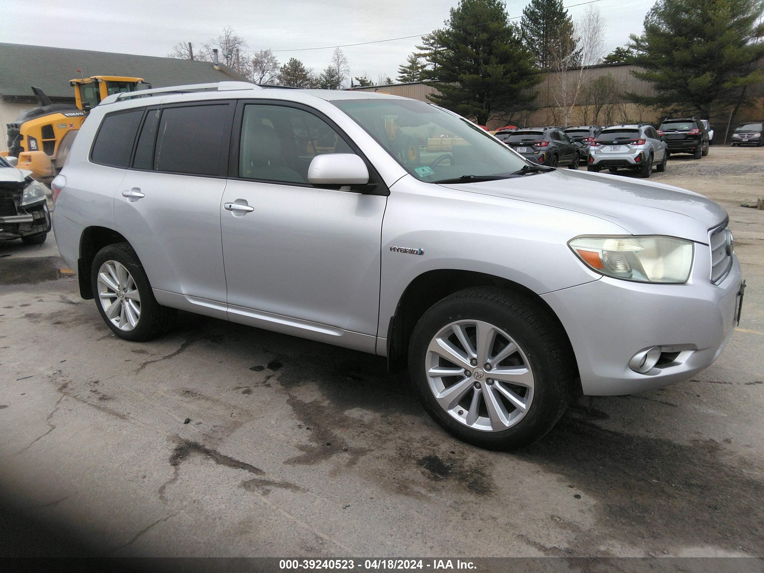 TOYOTA HIGHLANDER 2009 jteew44a492034485