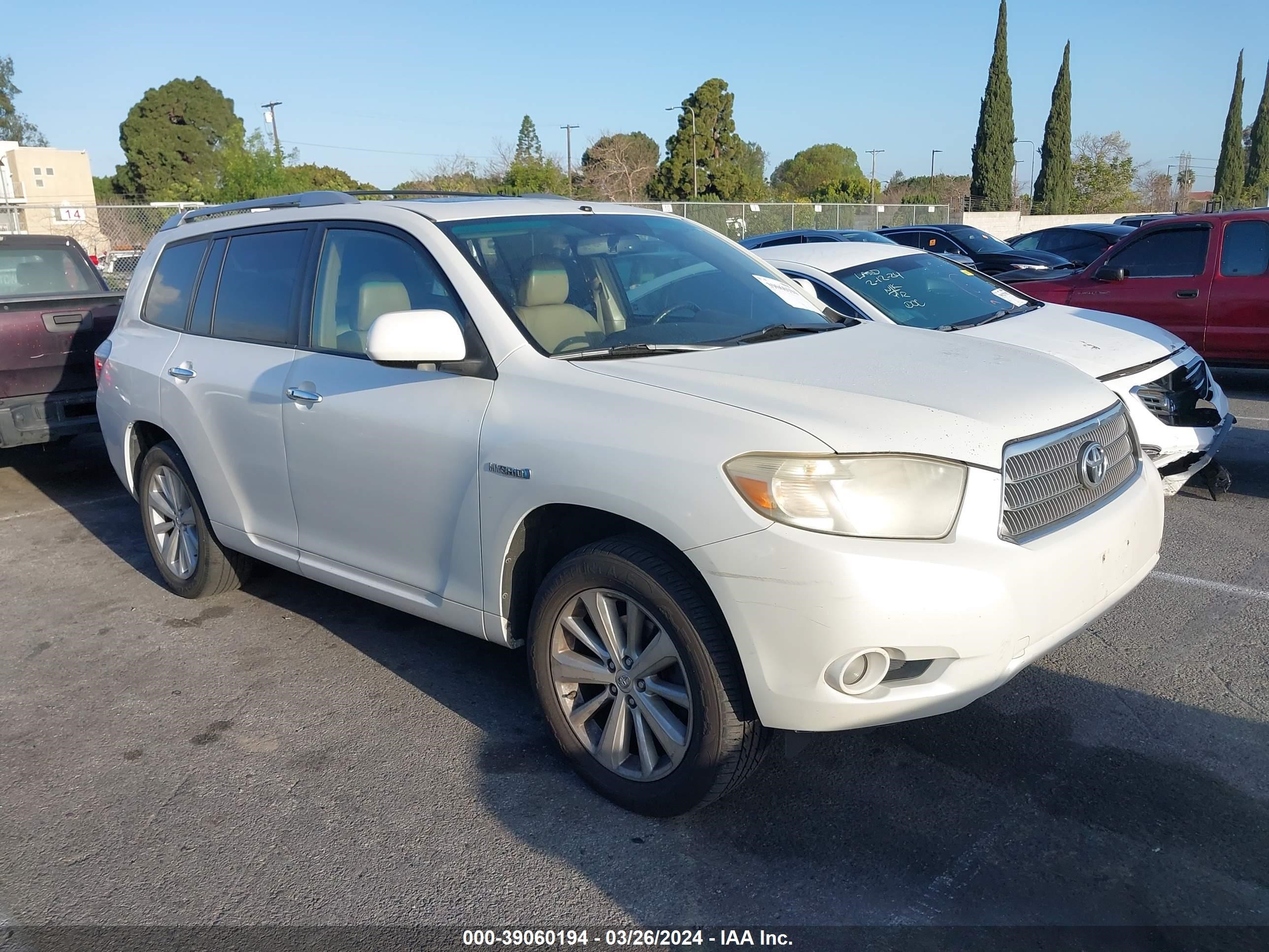 TOYOTA HIGHLANDER 2008 jteew44a682020716