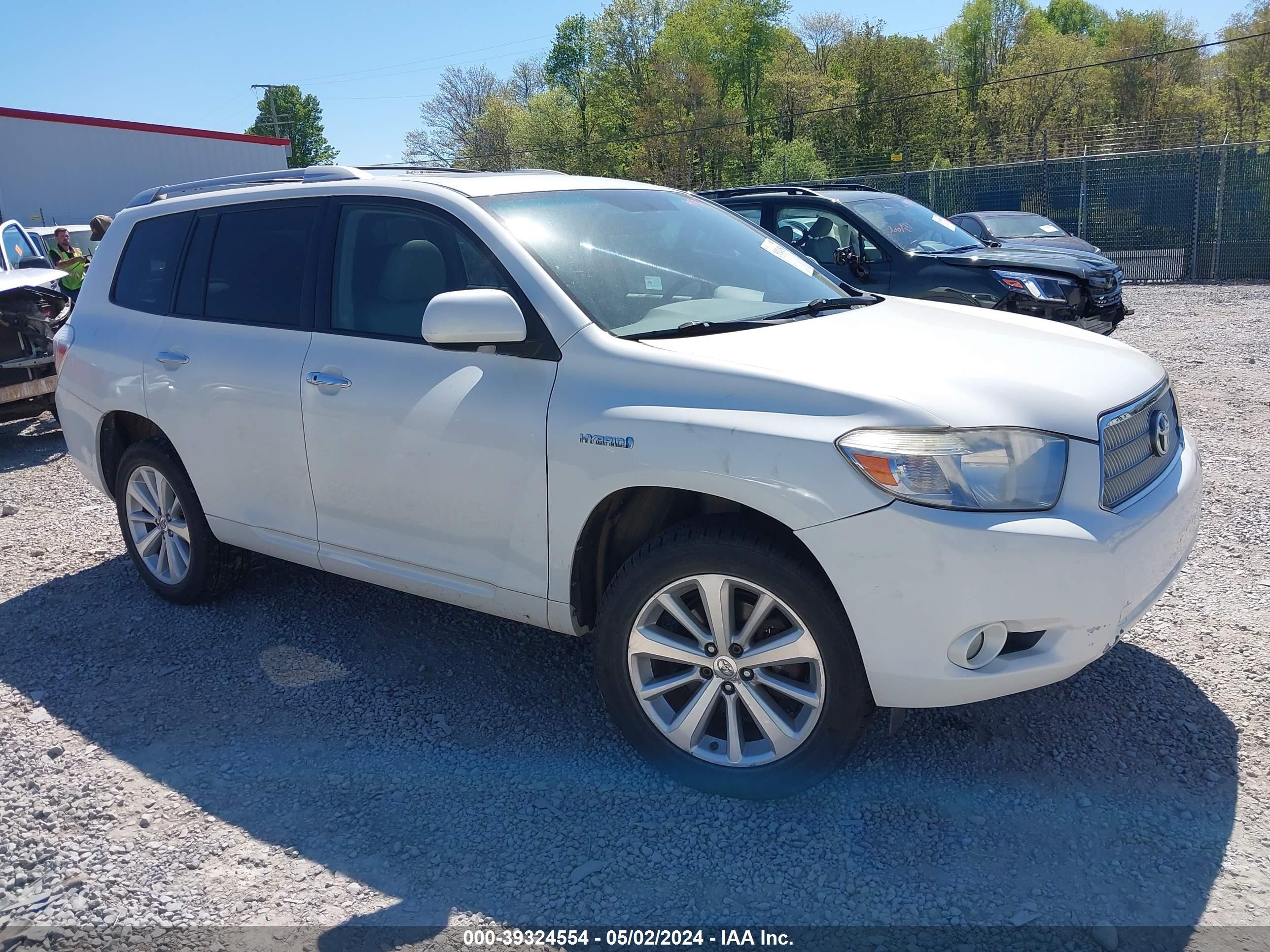 TOYOTA HIGHLANDER 2008 jteew44ax82018189