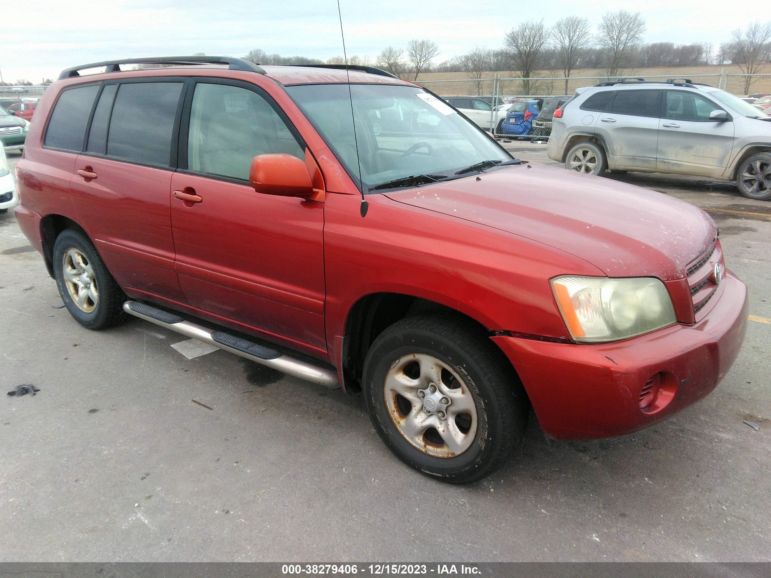 TOYOTA HIGHLANDER 2001 jtegd21a010015195