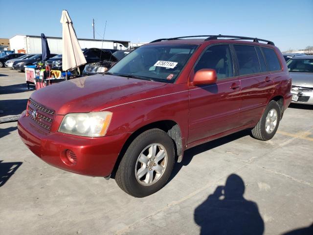 TOYOTA HIGHLANDER 2002 jtegd21a020038154