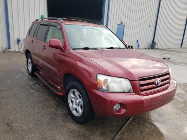 TOYOTA HIGHLANDER 2006 jtegd21a060137644