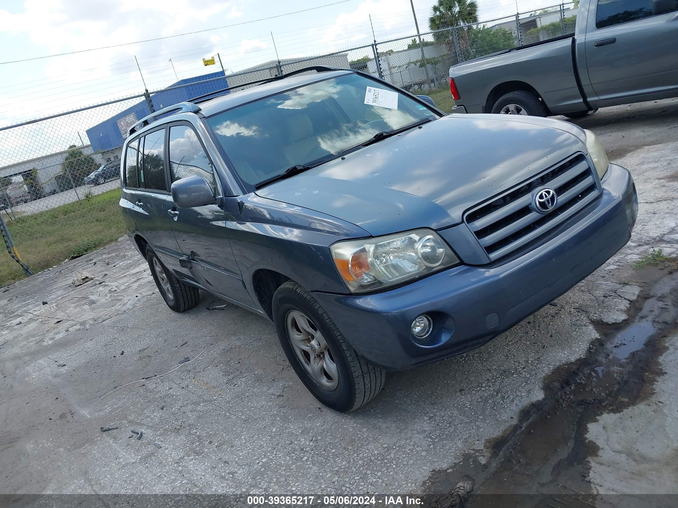 TOYOTA HIGHLANDER 2006 jtegd21a060143024