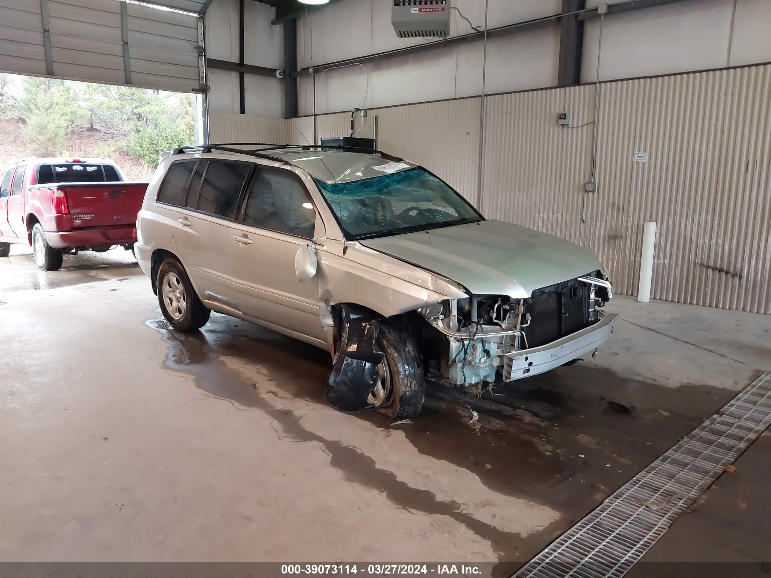 TOYOTA HIGHLANDER 2007 jtegd21a070160021