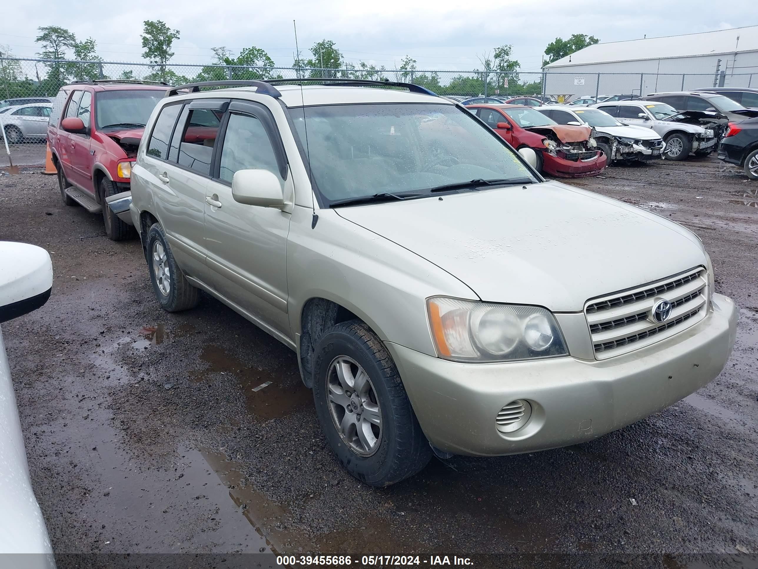 TOYOTA HIGHLANDER 2001 jtegd21a110019224