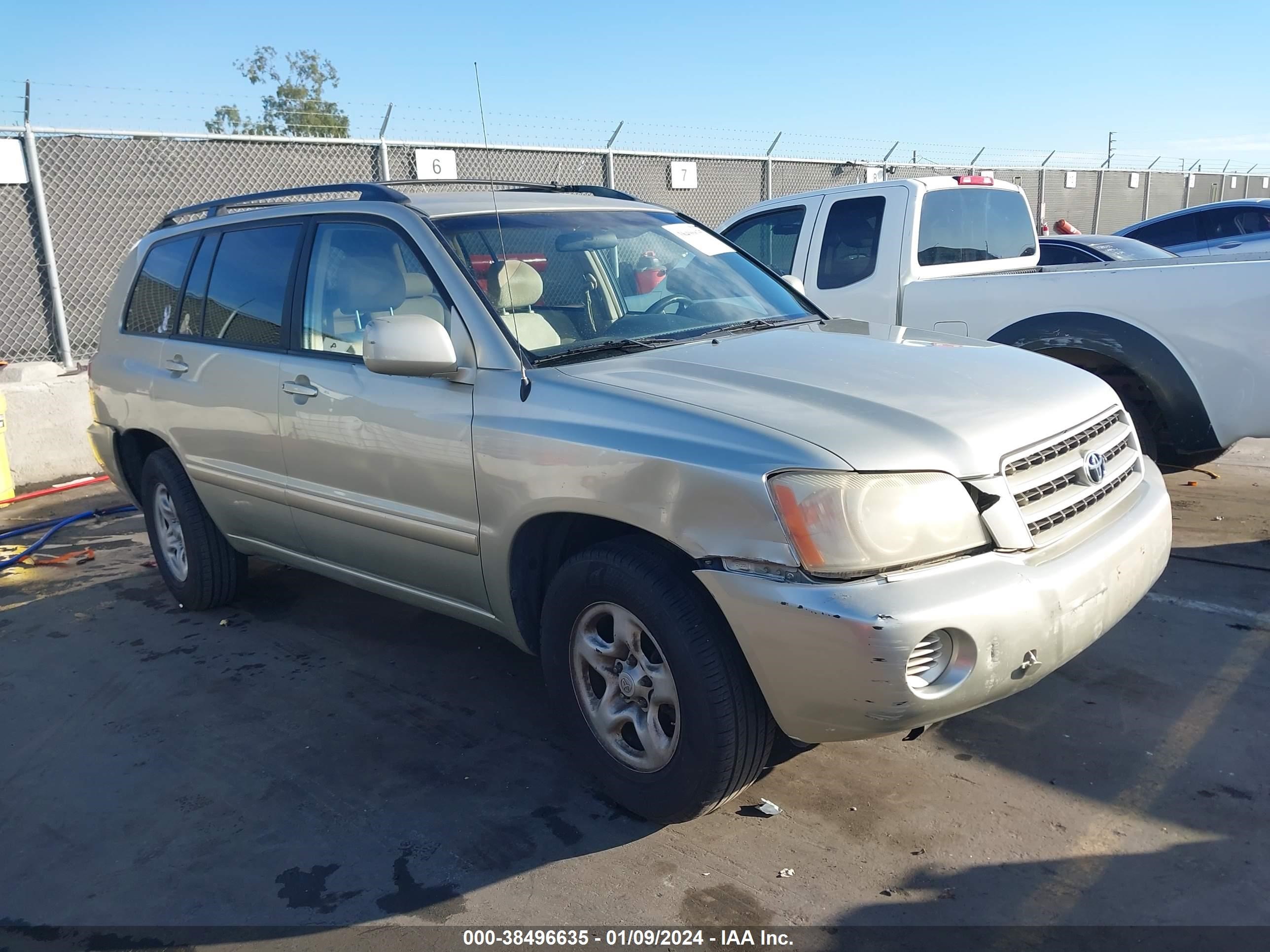 TOYOTA HIGHLANDER 2003 jtegd21a130055806