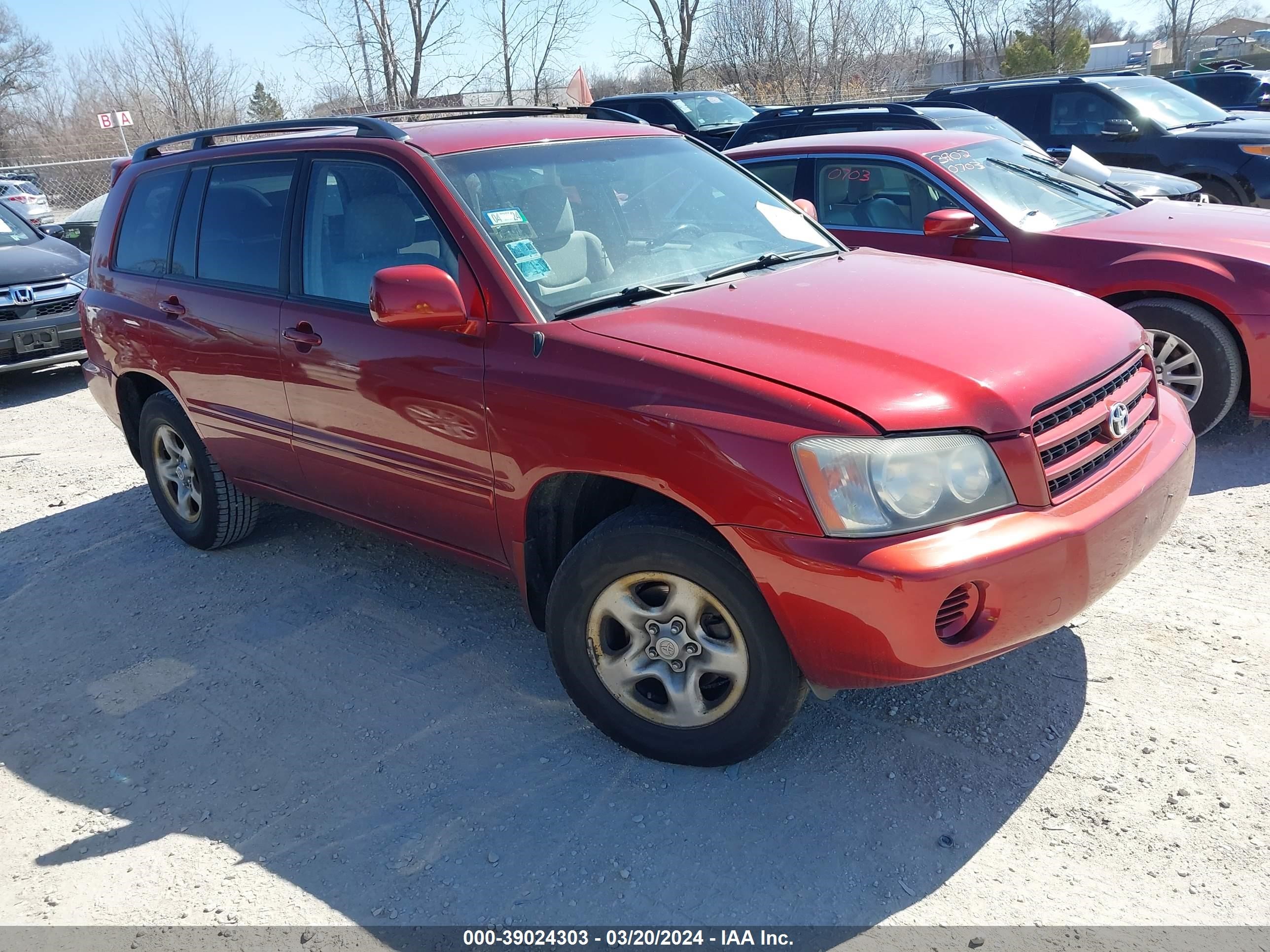 TOYOTA HIGHLANDER 2002 jtegd21a220026975