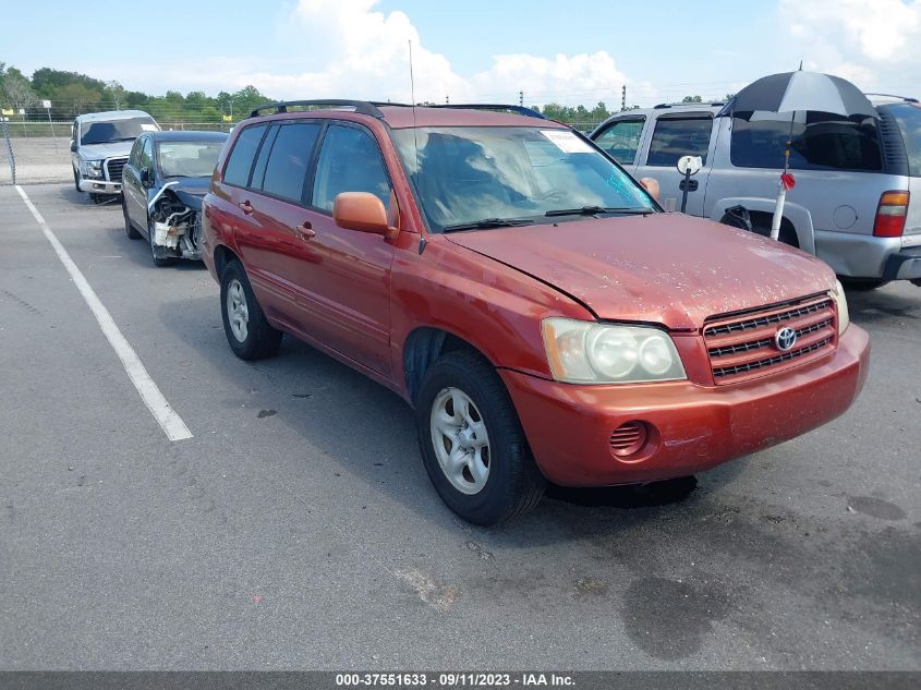 TOYOTA HIGHLANDER 2002 jtegd21a220033215