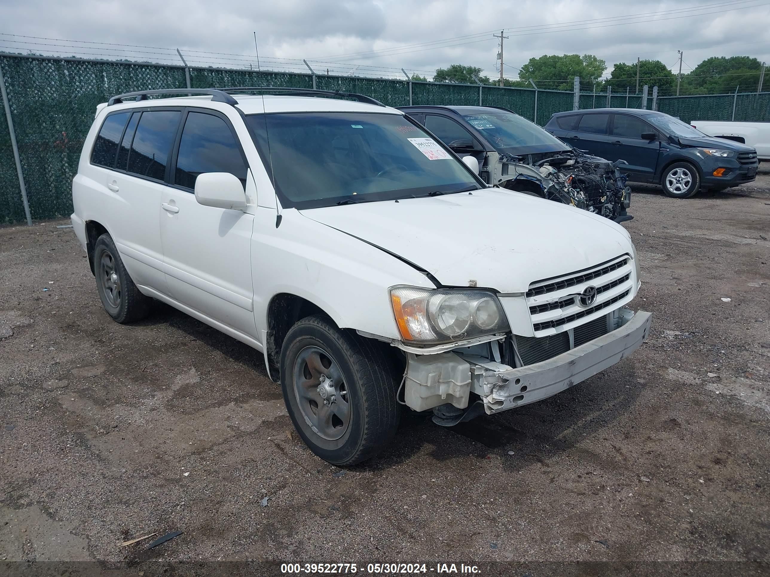 TOYOTA HIGHLANDER 2003 jtegd21a230059489