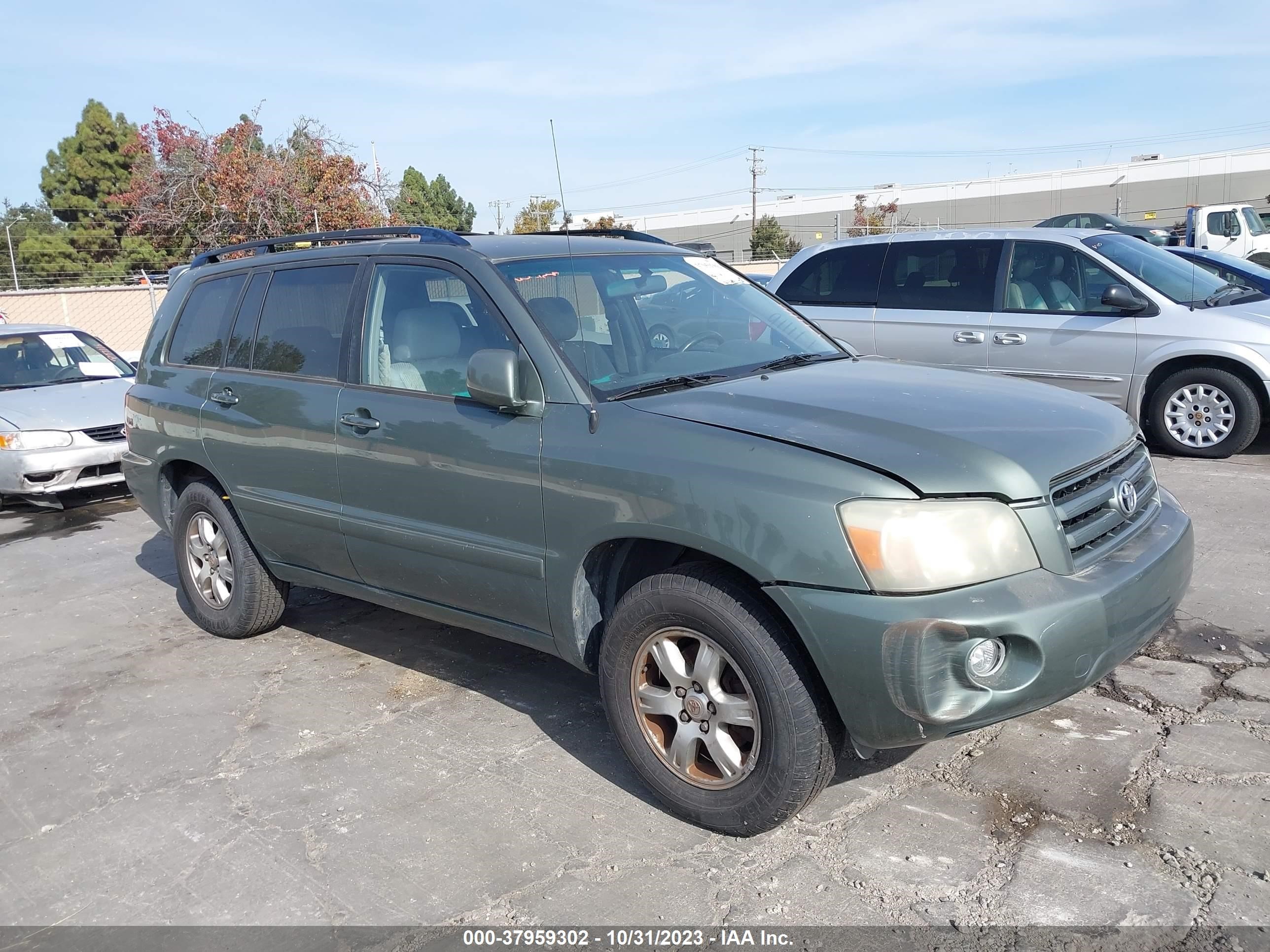 TOYOTA HIGHLANDER 2004 jtegd21a240085852