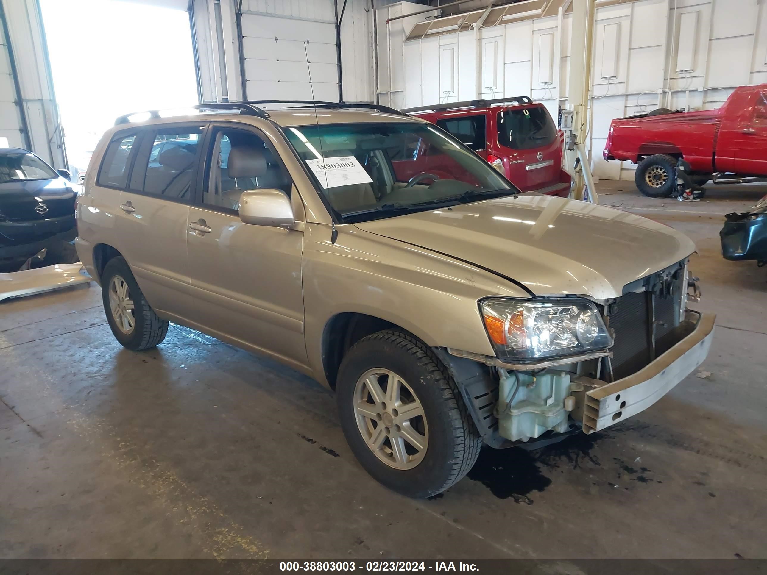 TOYOTA HIGHLANDER 2004 jtegd21a240092512