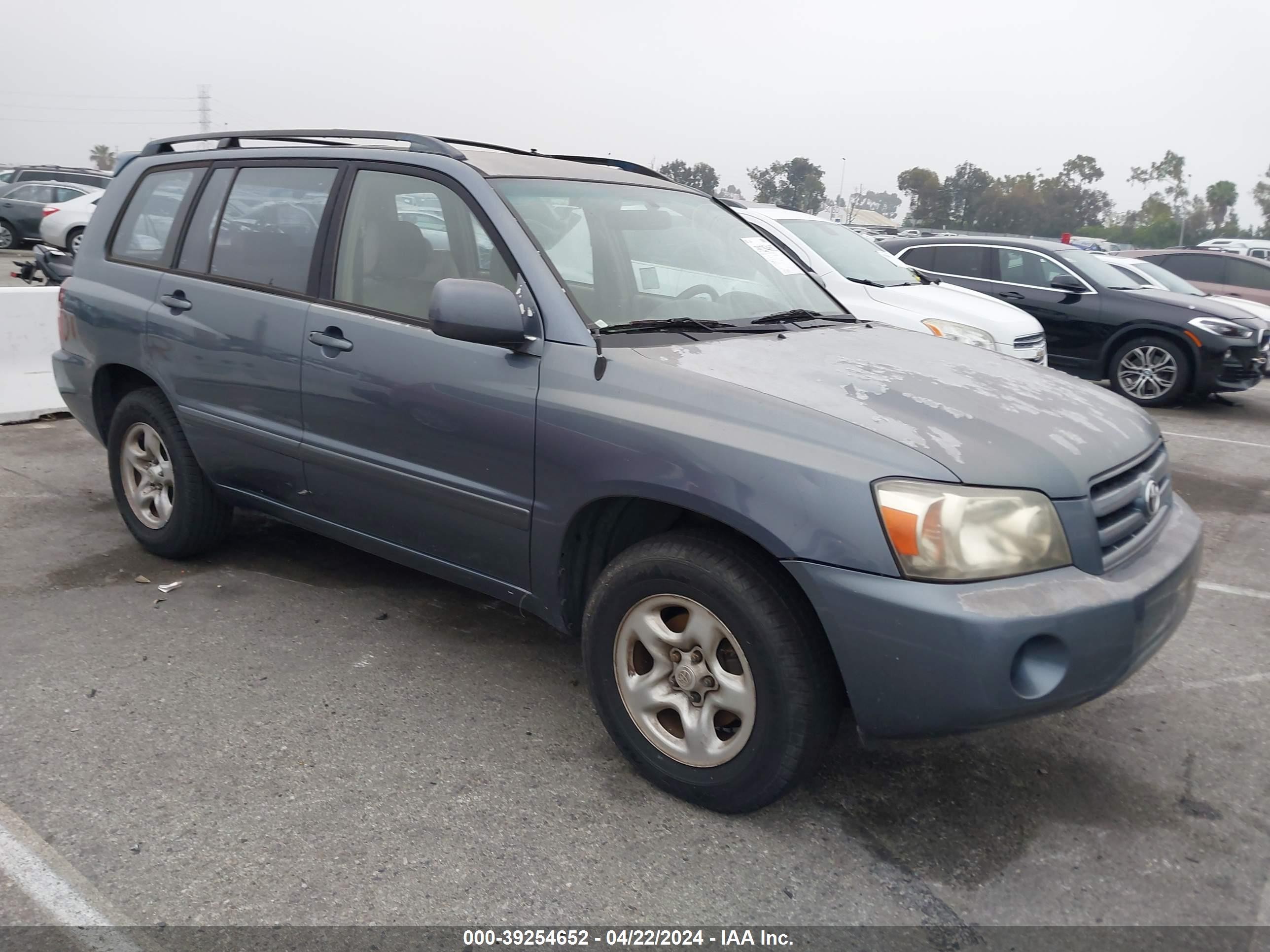 TOYOTA HIGHLANDER 2005 jtegd21a250117152