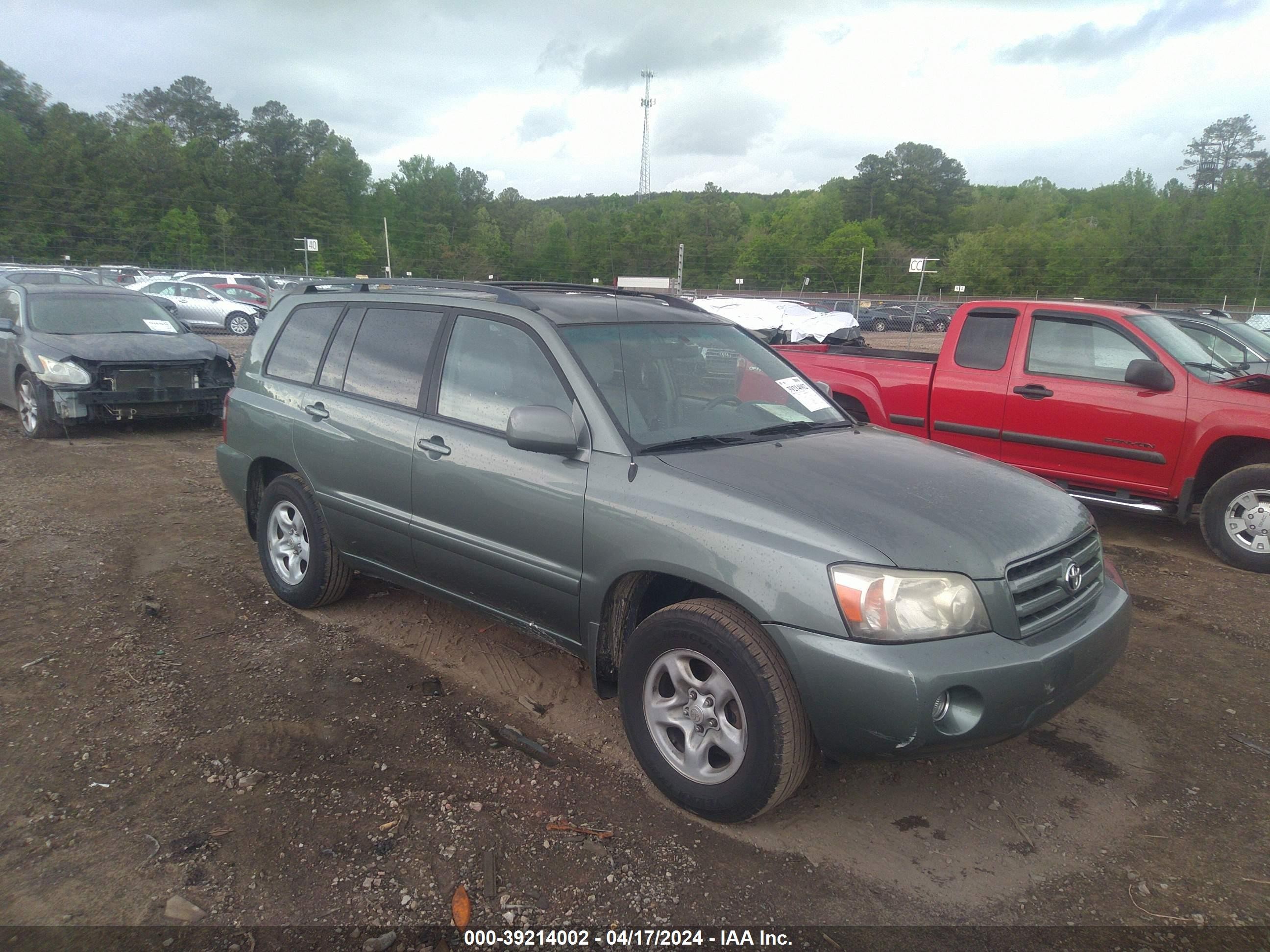 TOYOTA HIGHLANDER 2007 jtegd21a270170310