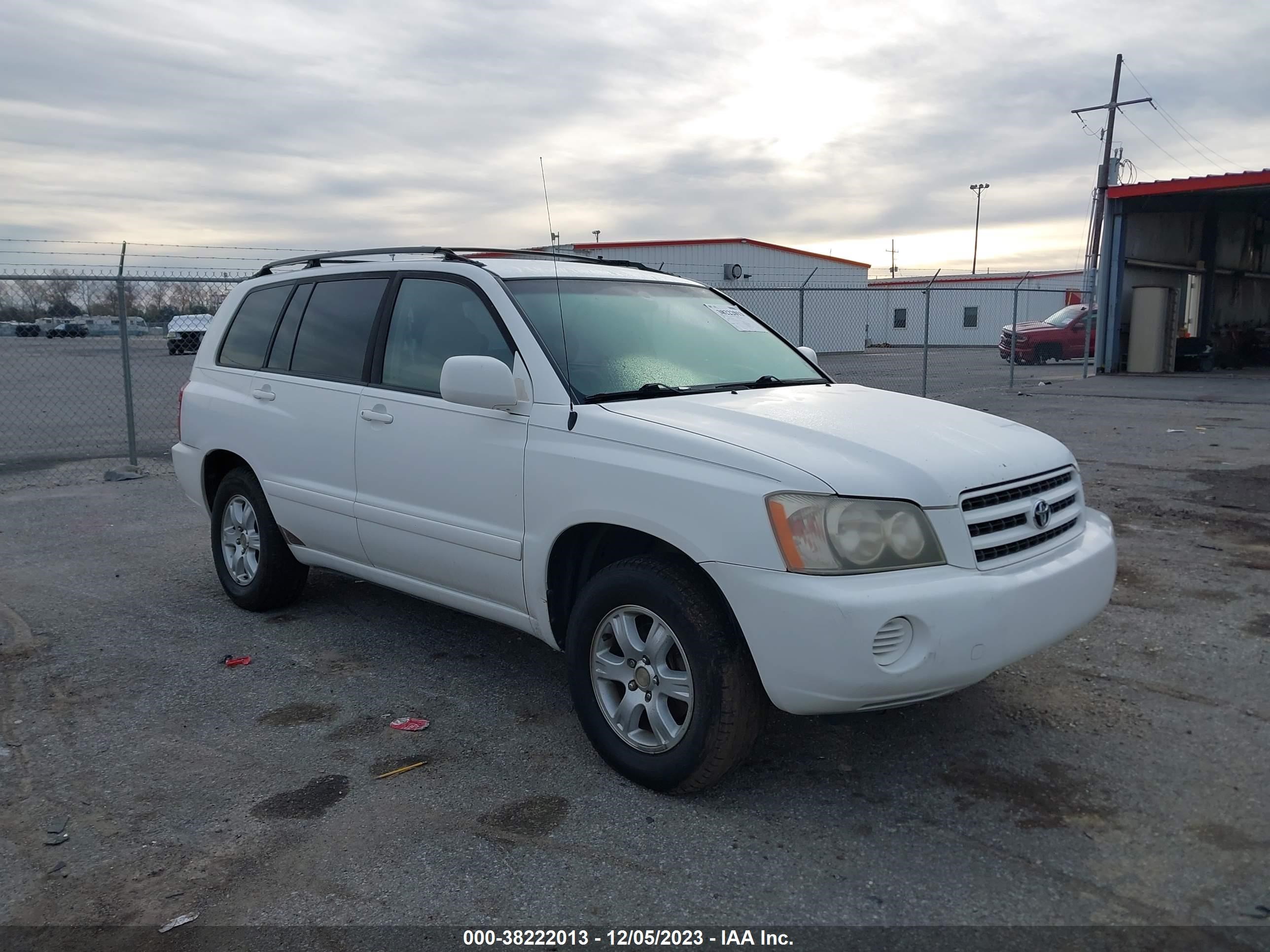 TOYOTA HIGHLANDER 2002 jtegd21a320026452