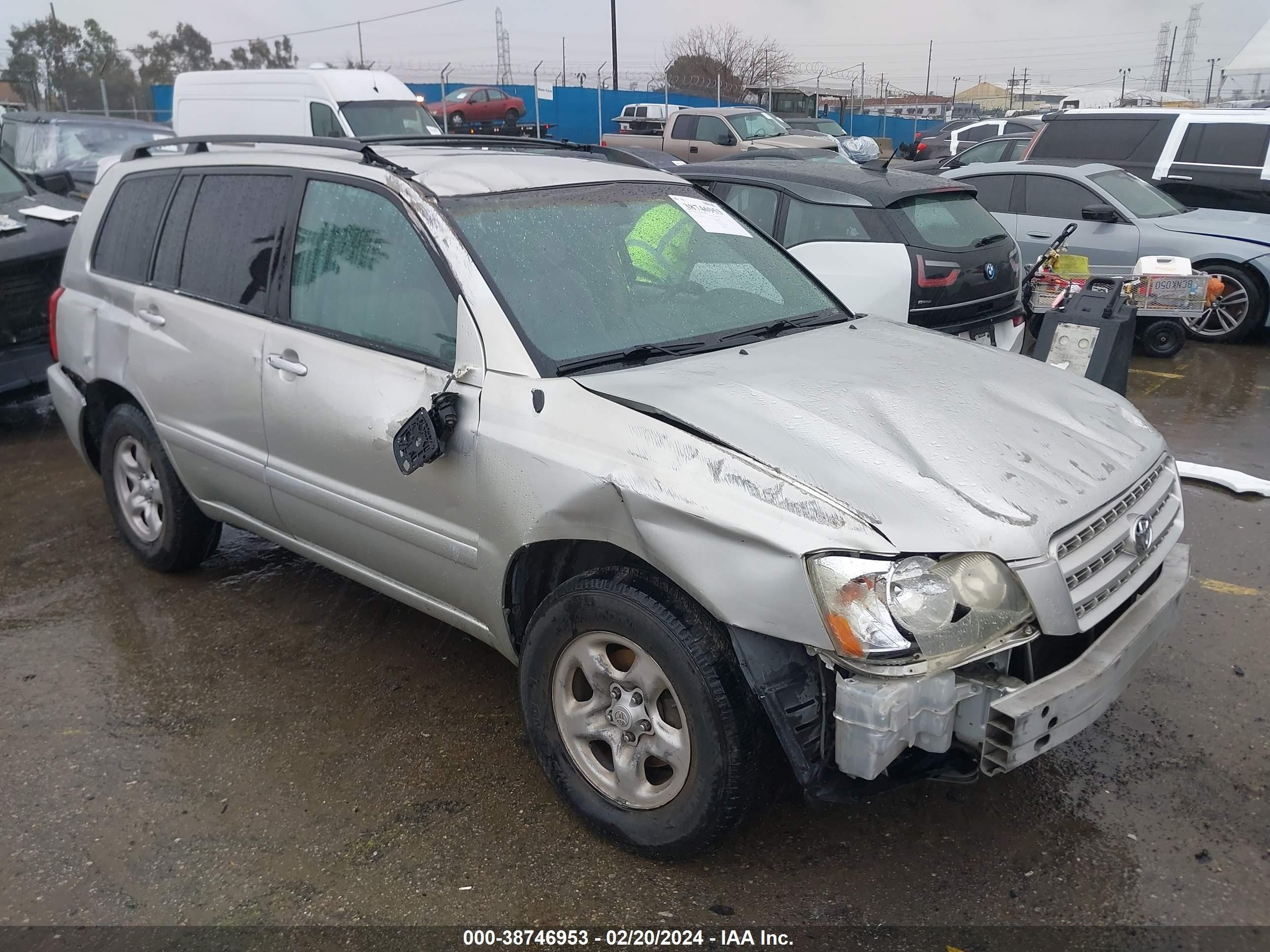 TOYOTA HIGHLANDER 2003 jtegd21a330065303