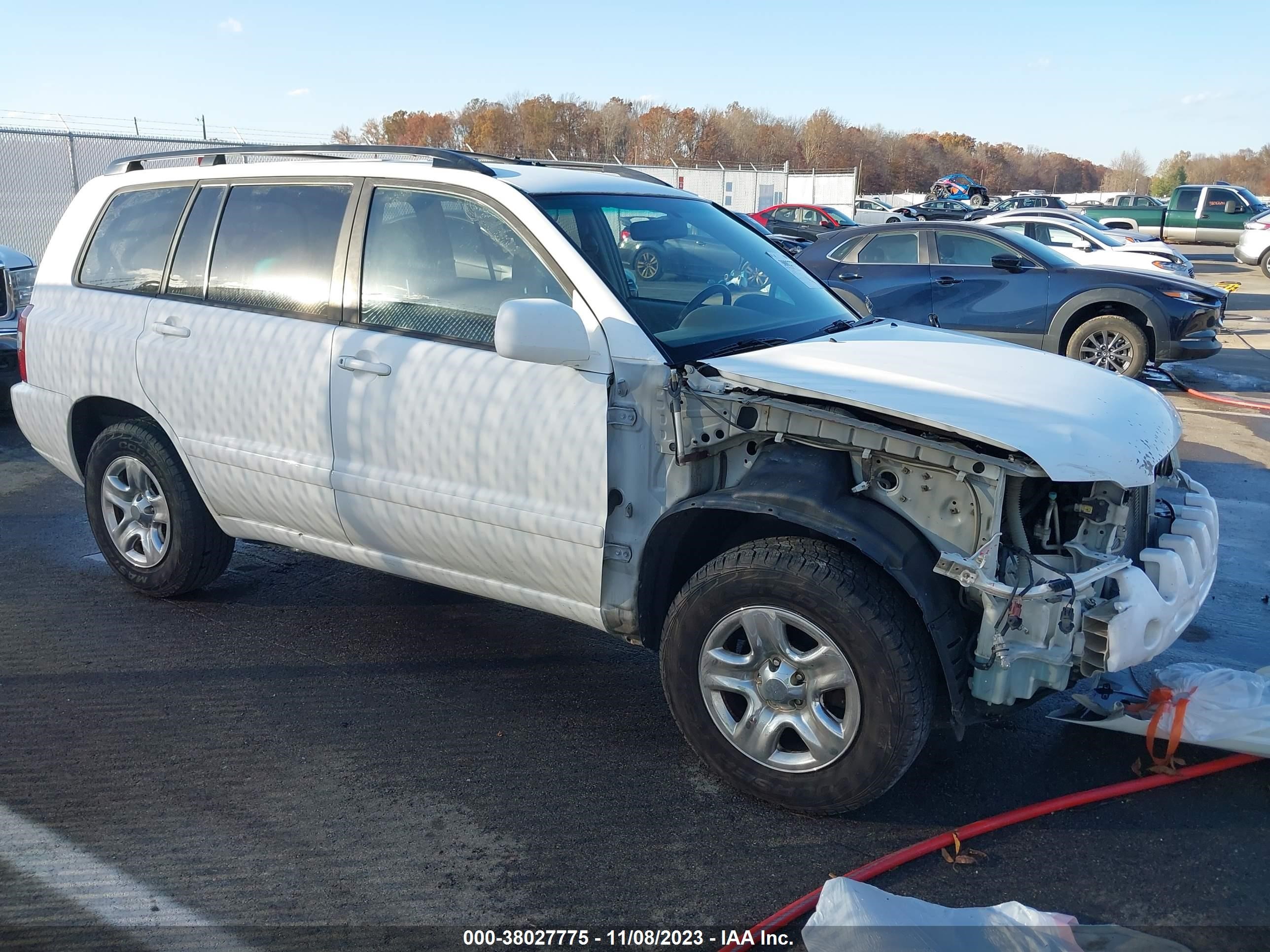 TOYOTA HIGHLANDER 2005 jtegd21a350113501