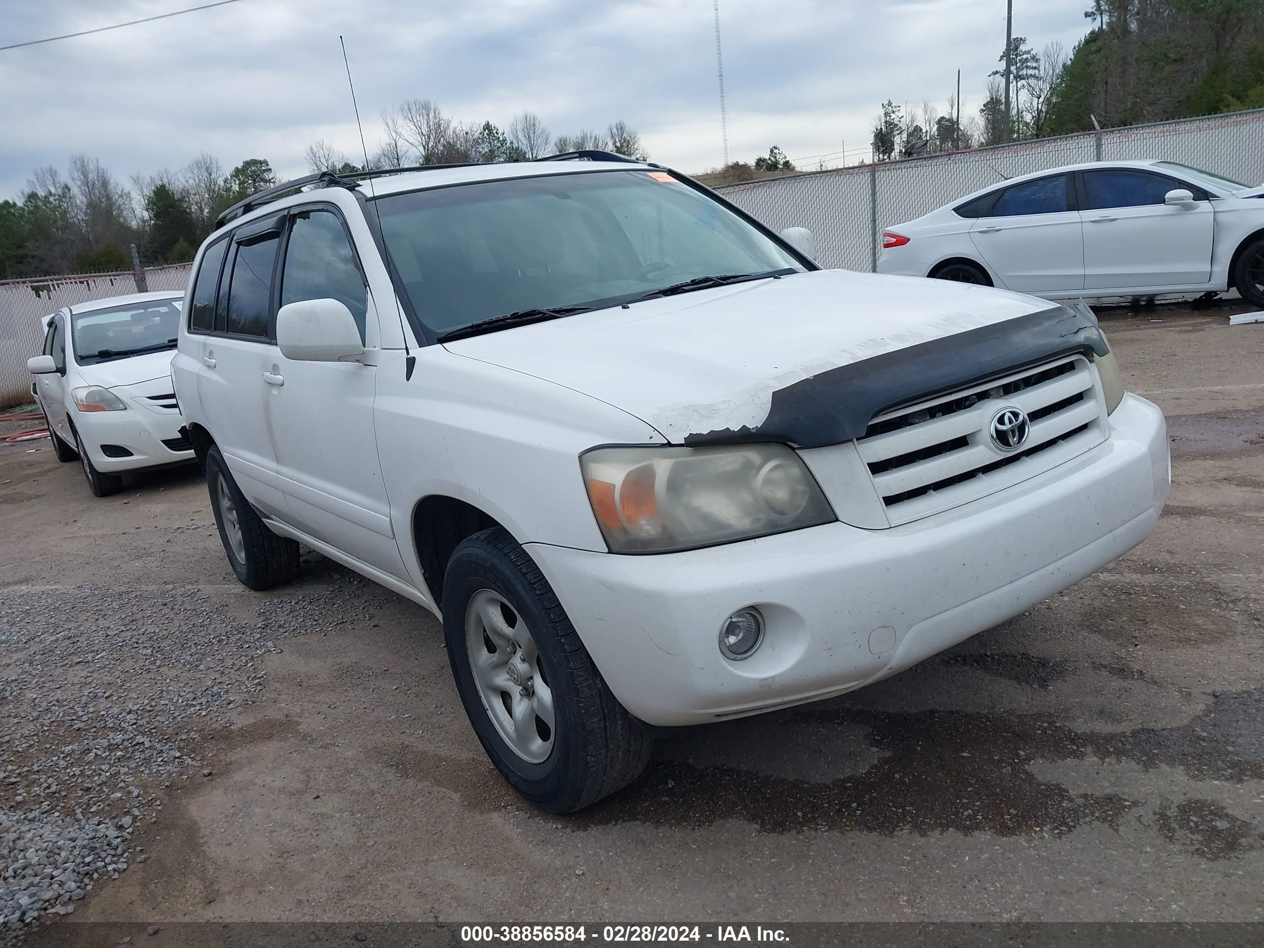 TOYOTA HIGHLANDER 2006 jtegd21a360134138