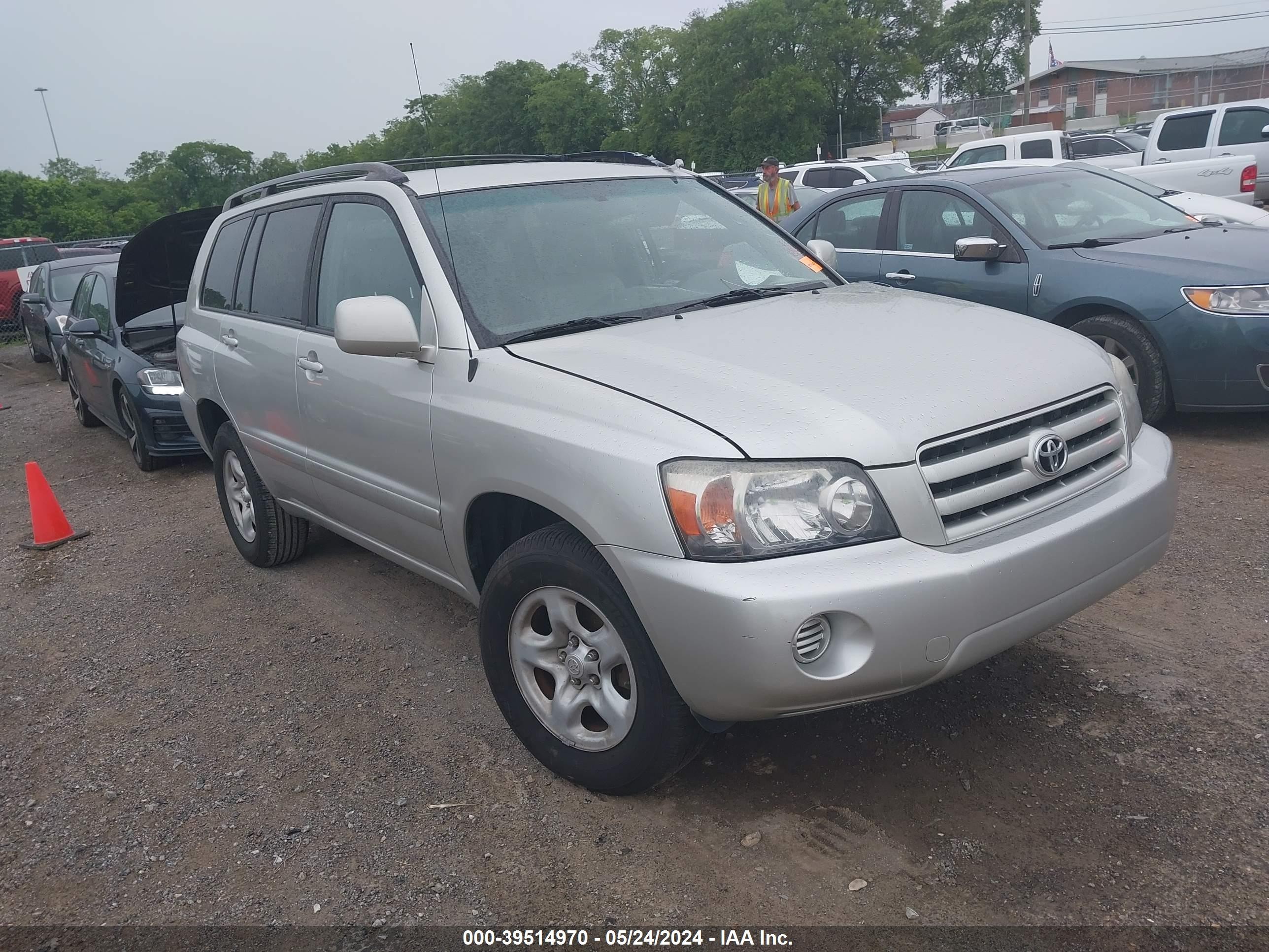 TOYOTA HIGHLANDER 2006 jtegd21a360153918