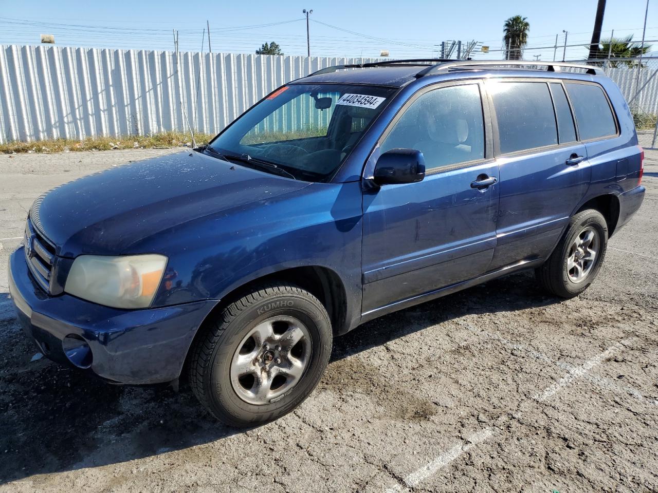 TOYOTA HIGHLANDER 2004 jtegd21a440090521