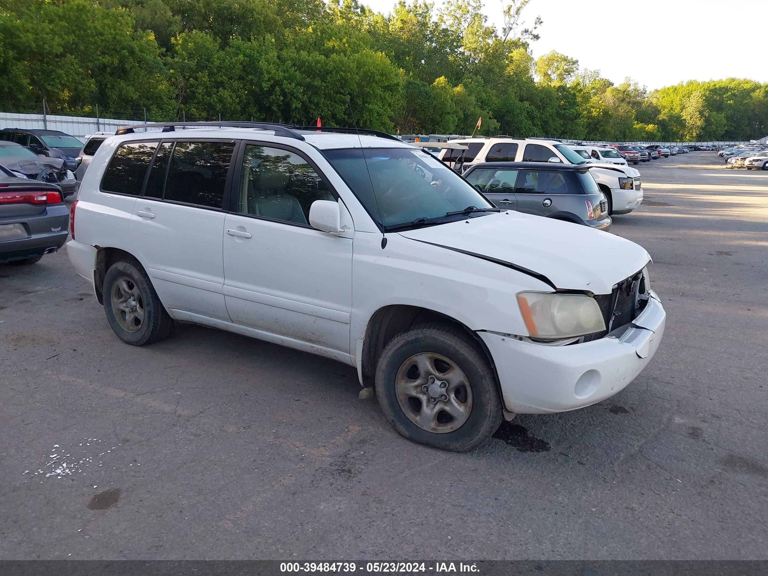 TOYOTA HIGHLANDER 2002 jtegd21a520037579