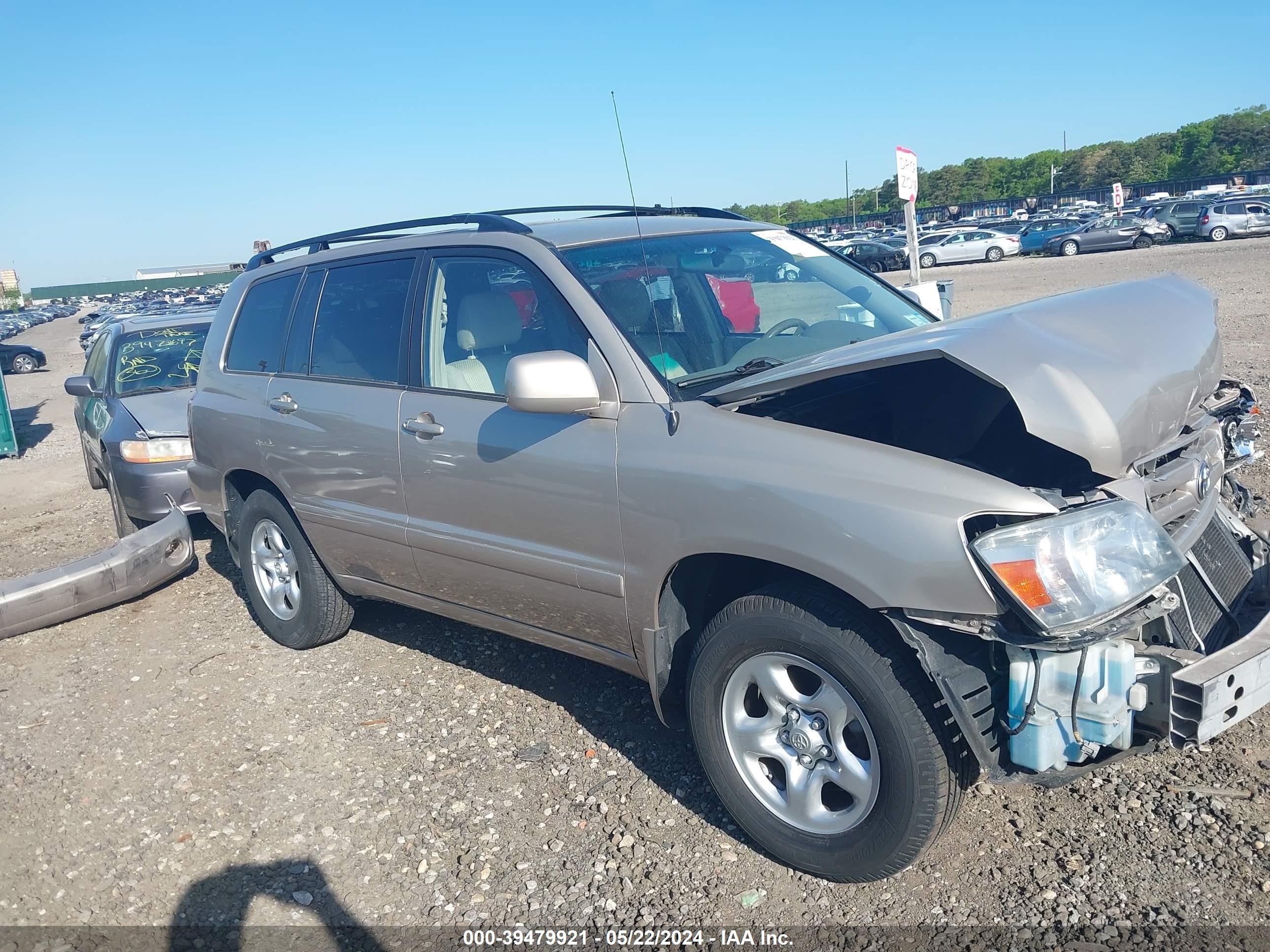 TOYOTA HIGHLANDER 2004 jtegd21a540075347