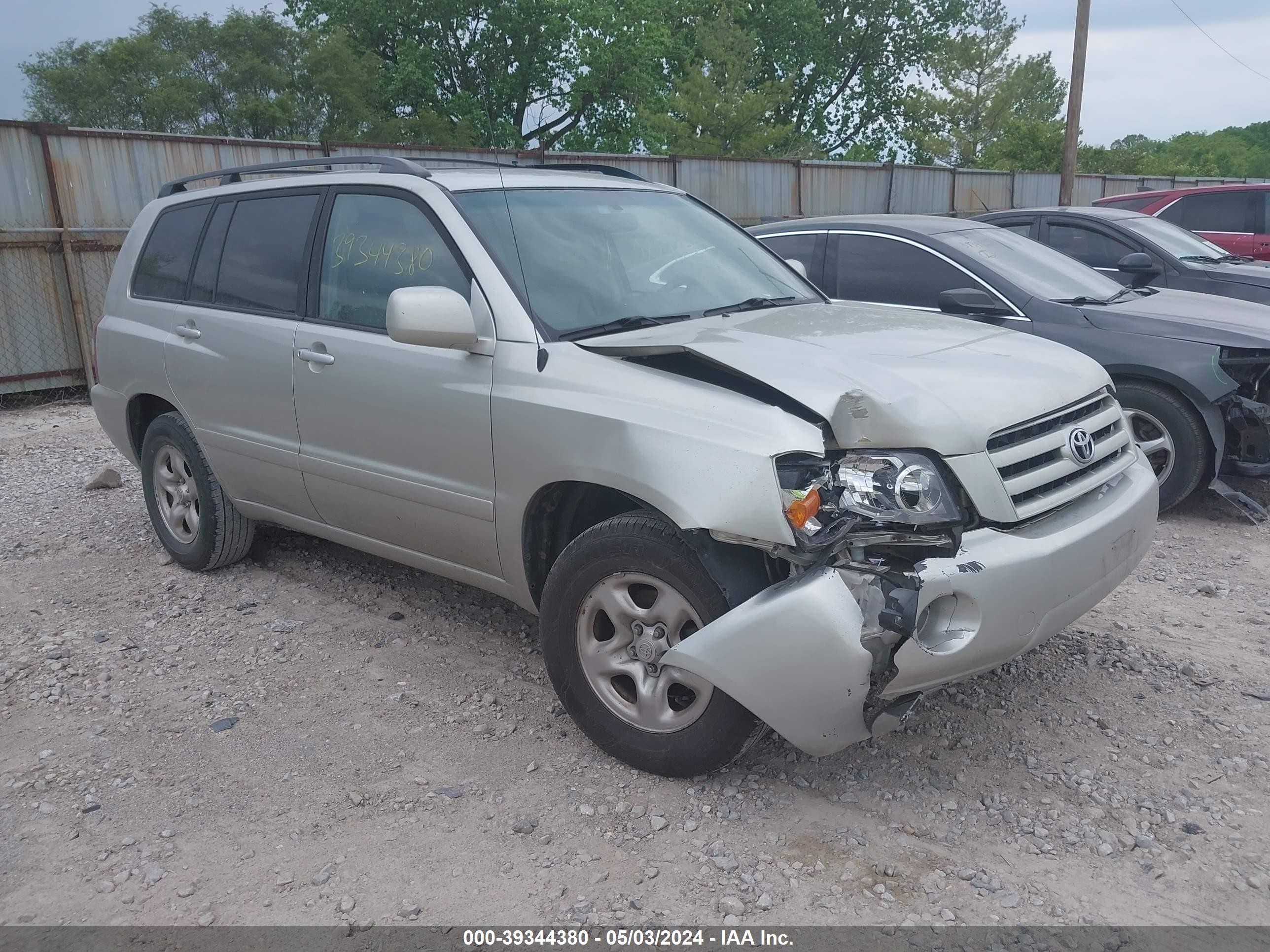 TOYOTA HIGHLANDER 2004 jtegd21a540077812