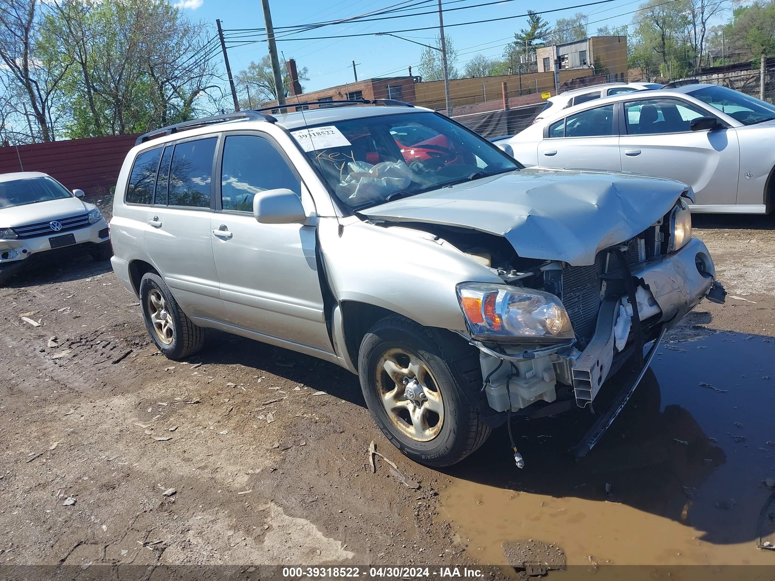 TOYOTA HIGHLANDER 2005 jtegd21a650108986