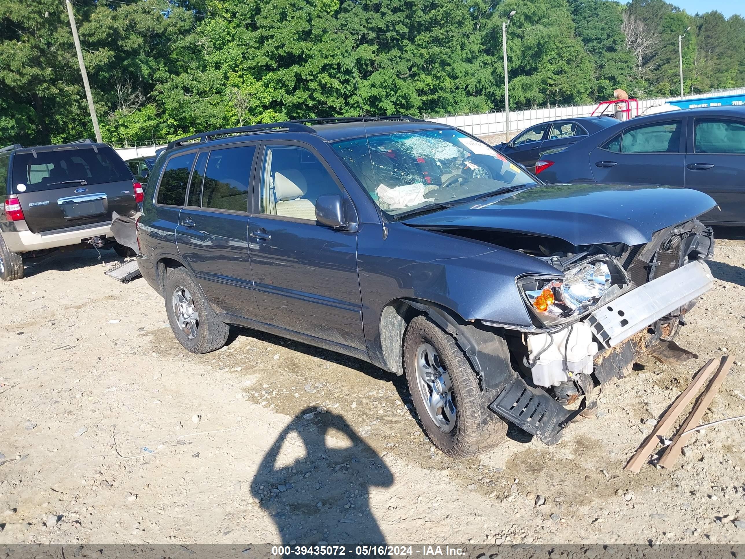 TOYOTA HIGHLANDER 2005 jtegd21a650113234