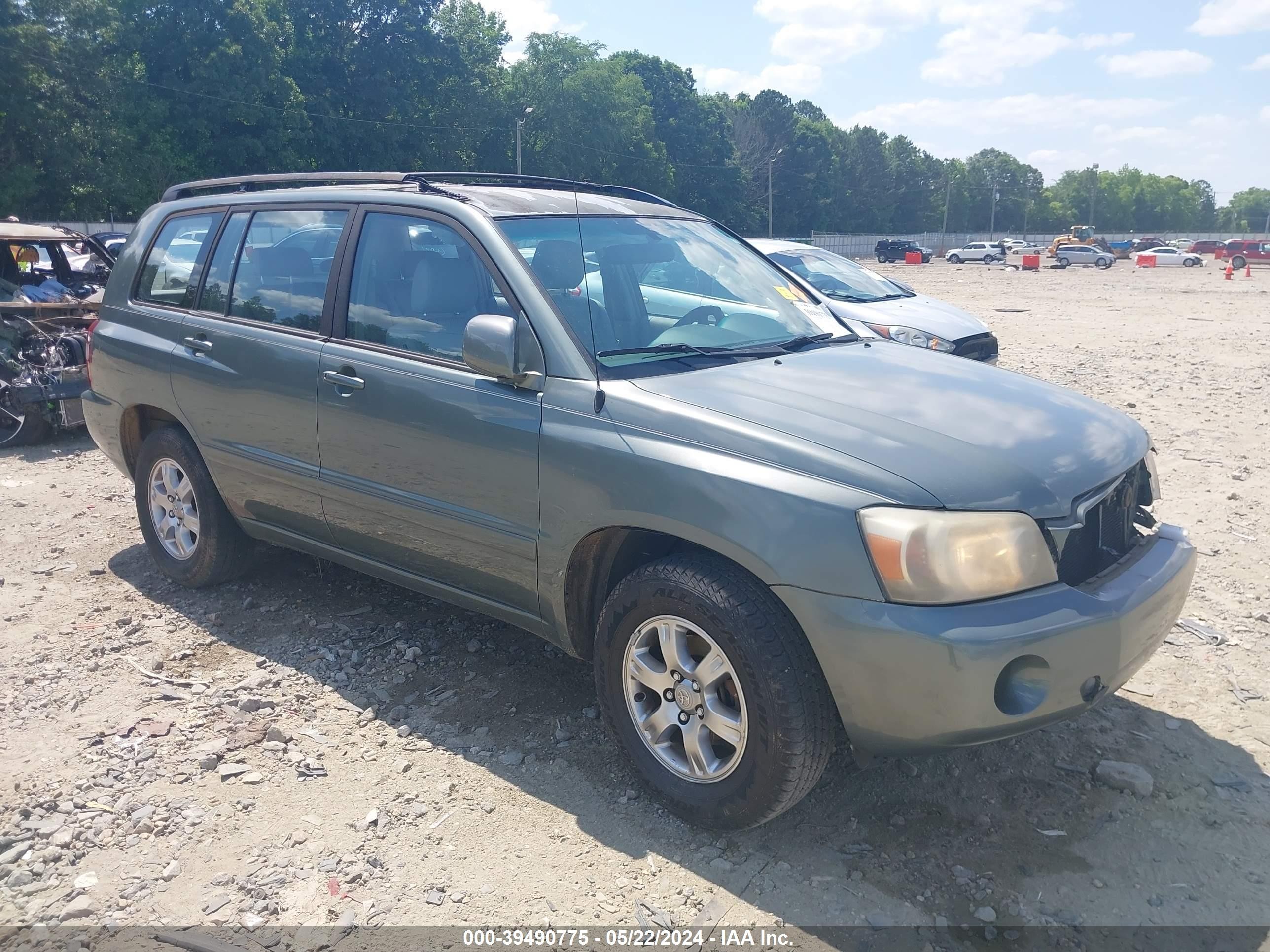 TOYOTA HIGHLANDER 2007 jtegd21a670163425