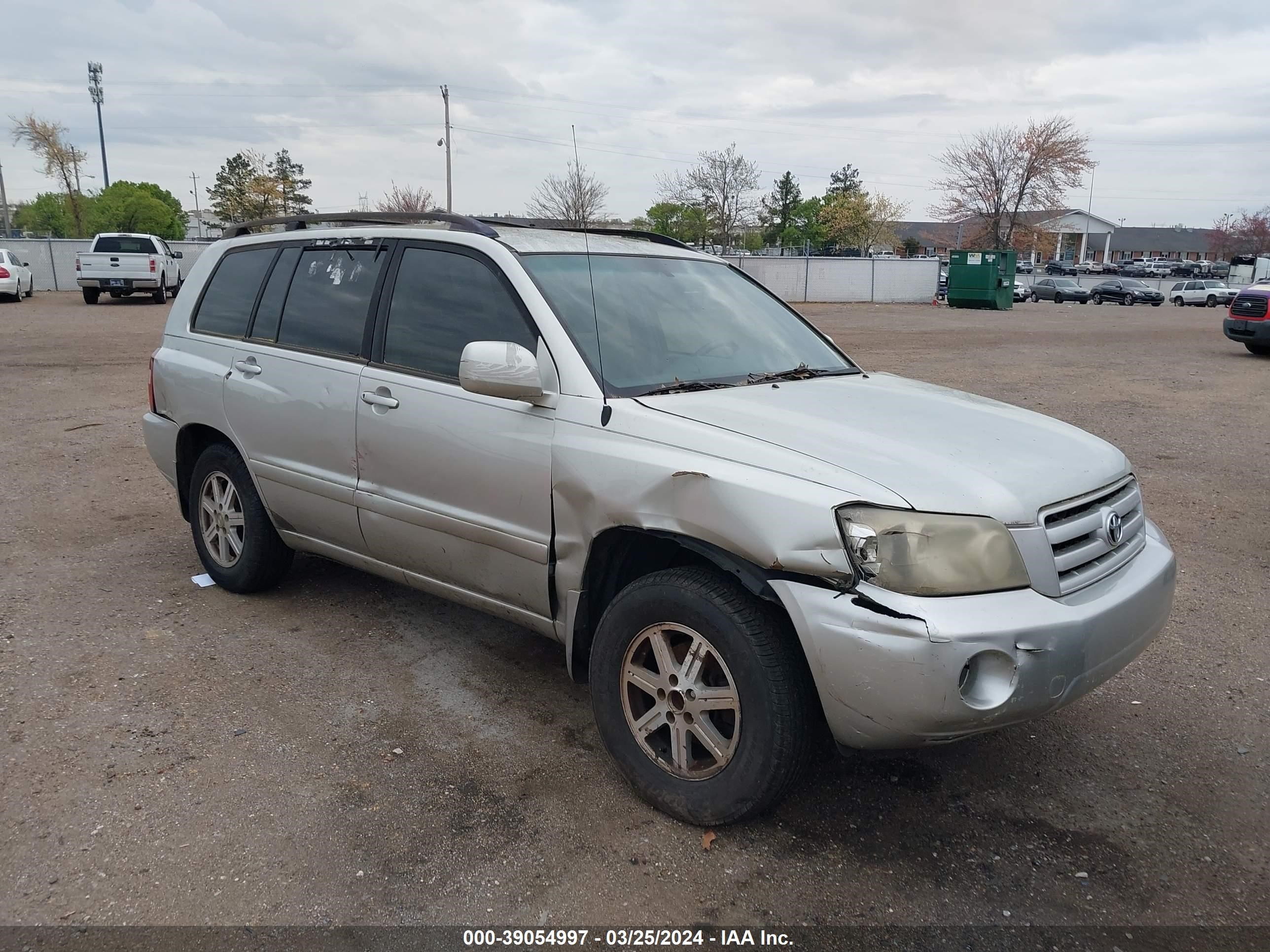 TOYOTA HIGHLANDER 2004 jtegd21a740096328