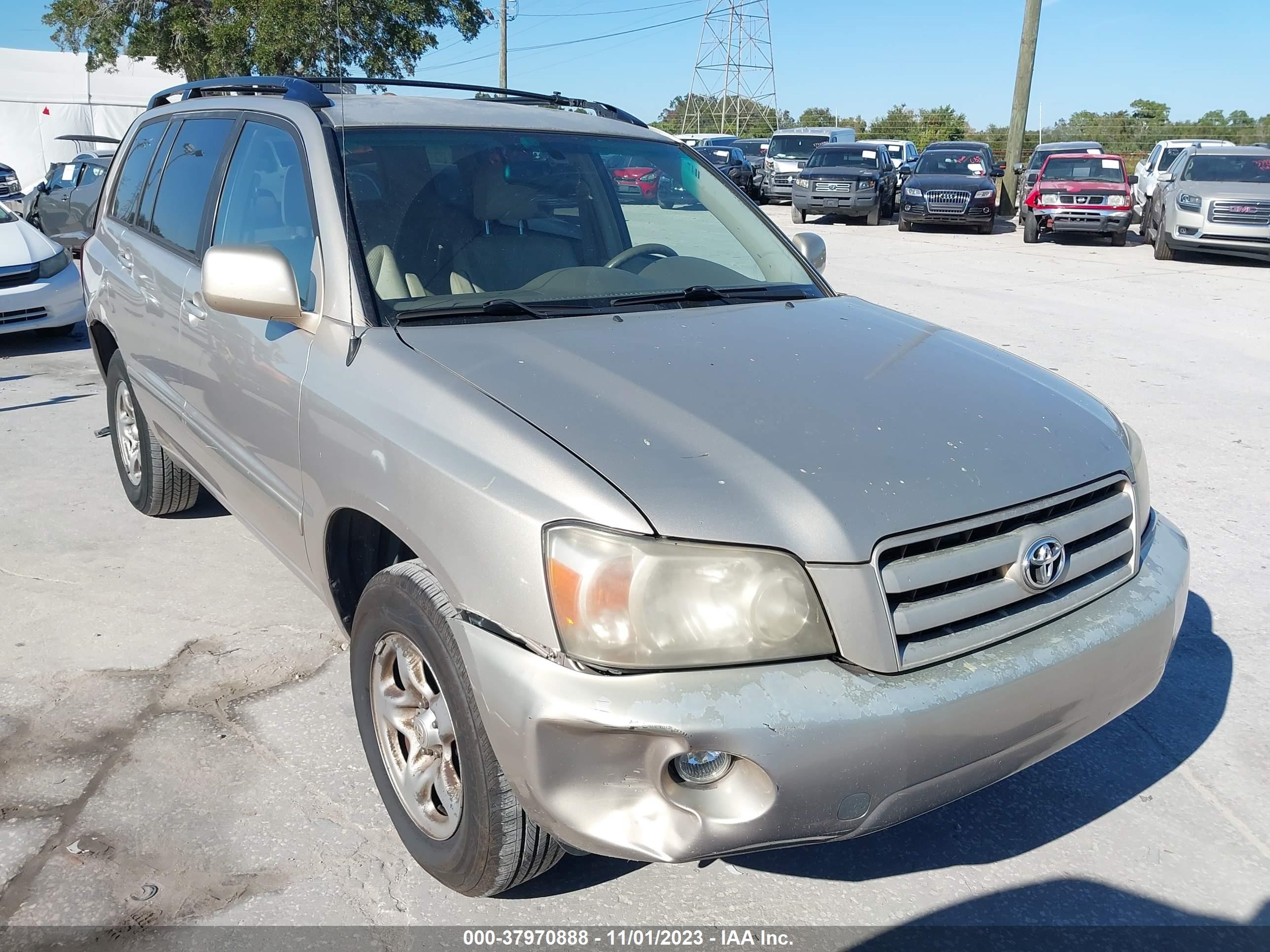 TOYOTA HIGHLANDER 2004 jtegd21a740103696