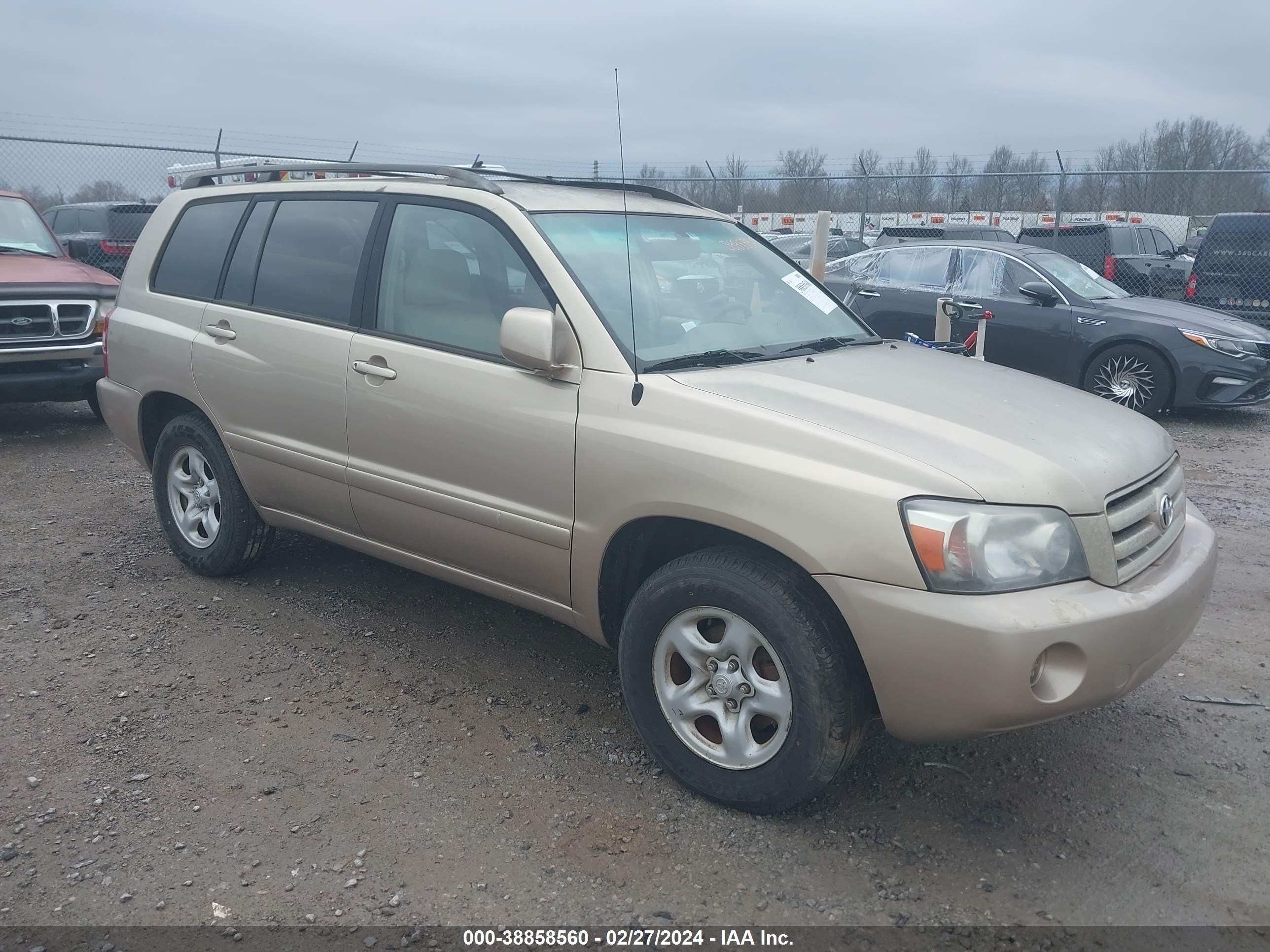 TOYOTA HIGHLANDER 2006 jtegd21a760141643