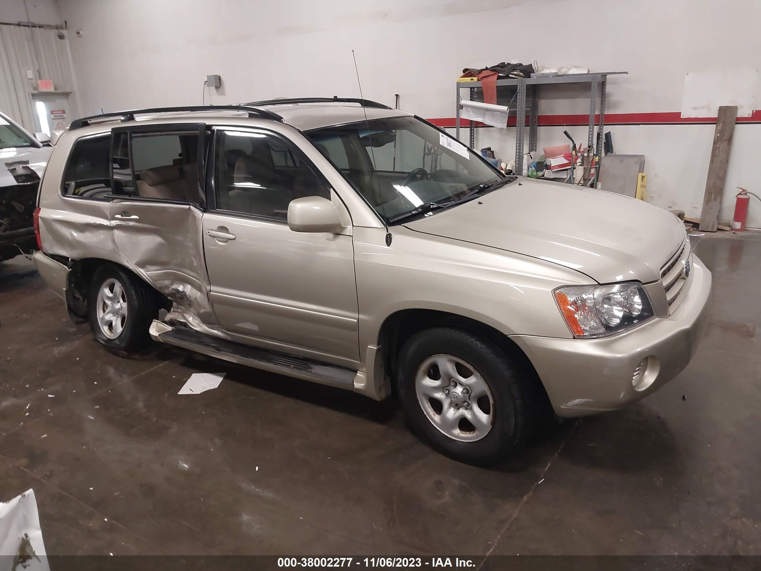 TOYOTA HIGHLANDER 2002 jtegd21a820038001