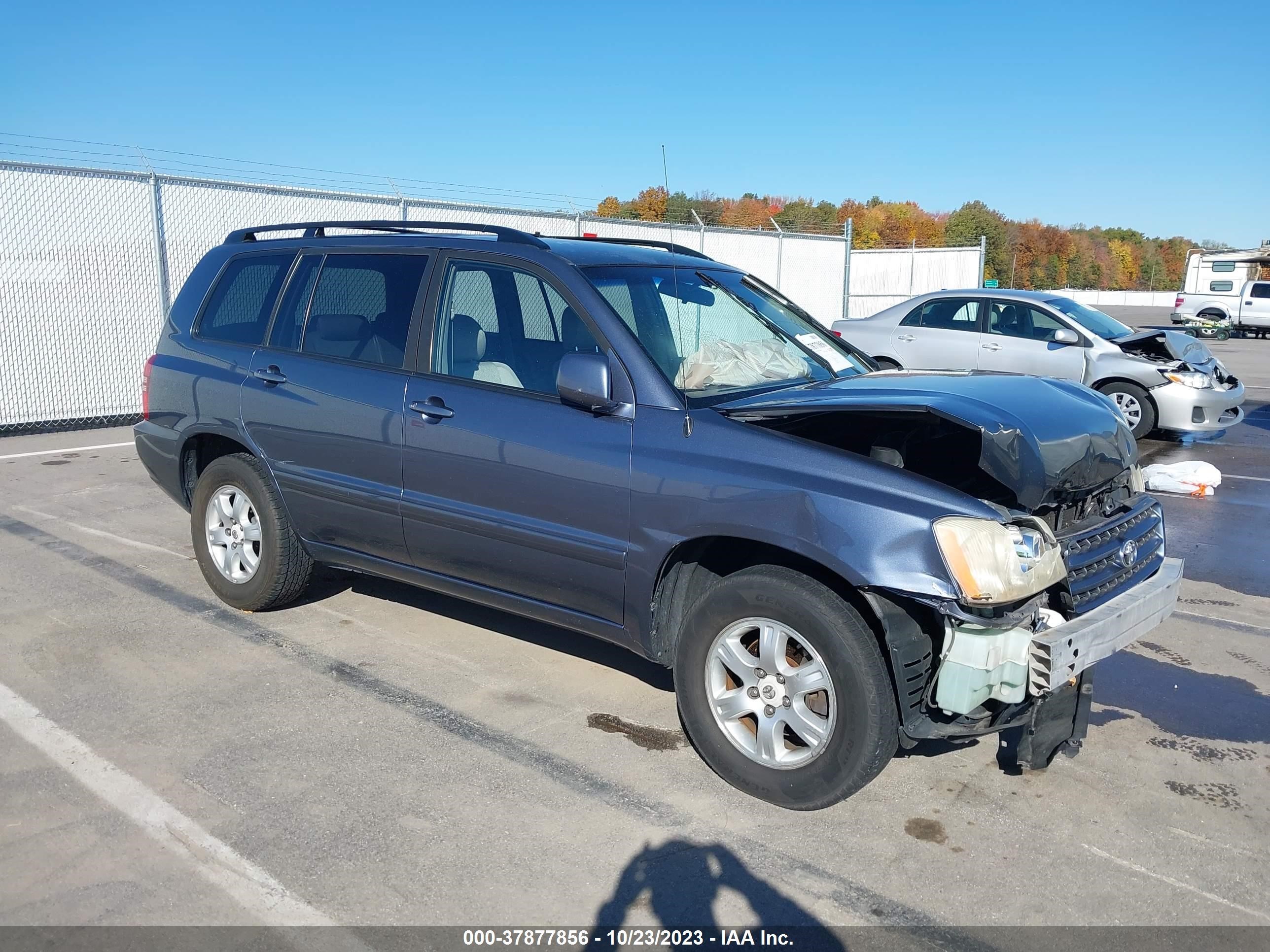 TOYOTA HIGHLANDER 2003 jtegd21a830067466